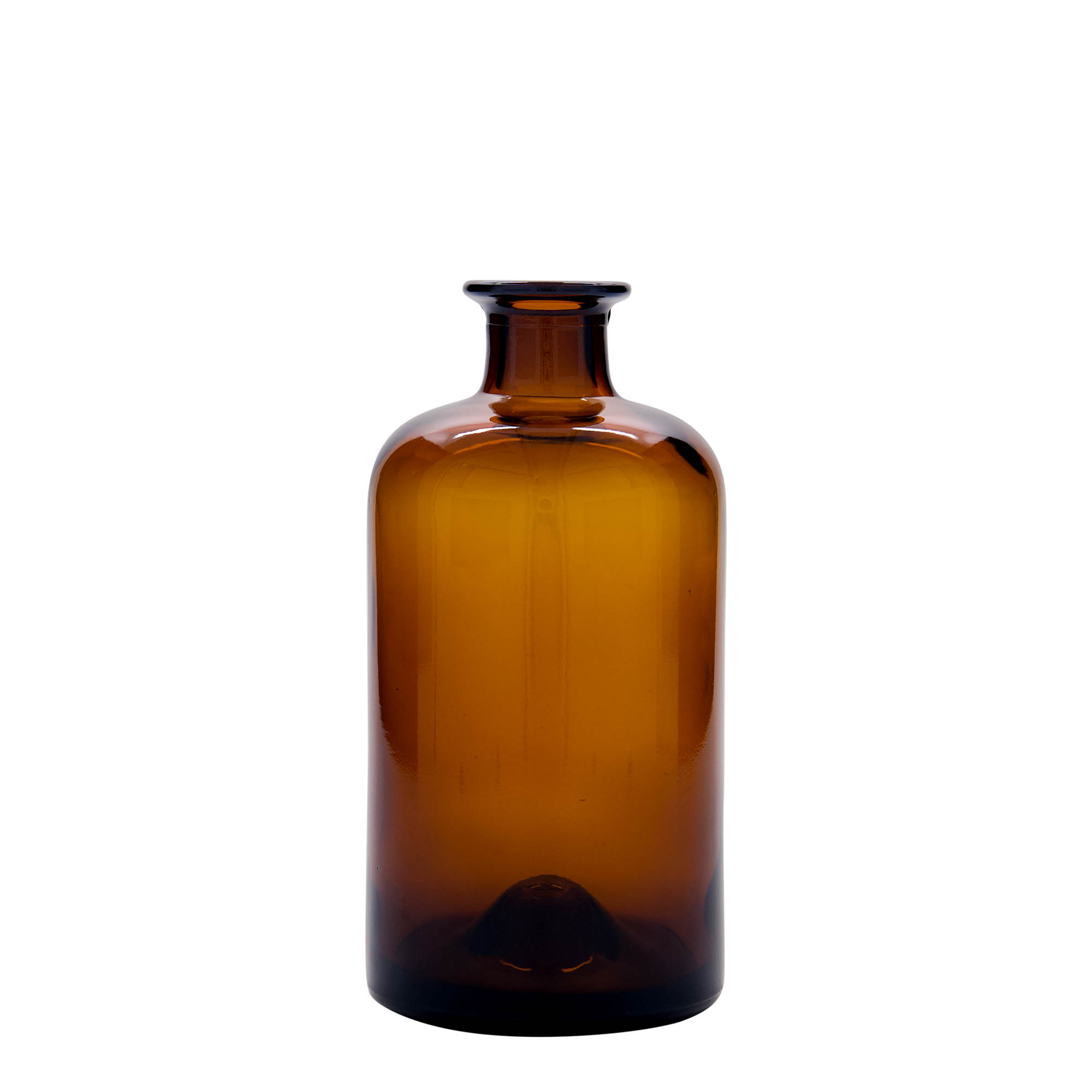 500 ml стаклена апотекарска шише, кафеава, отворање: корк