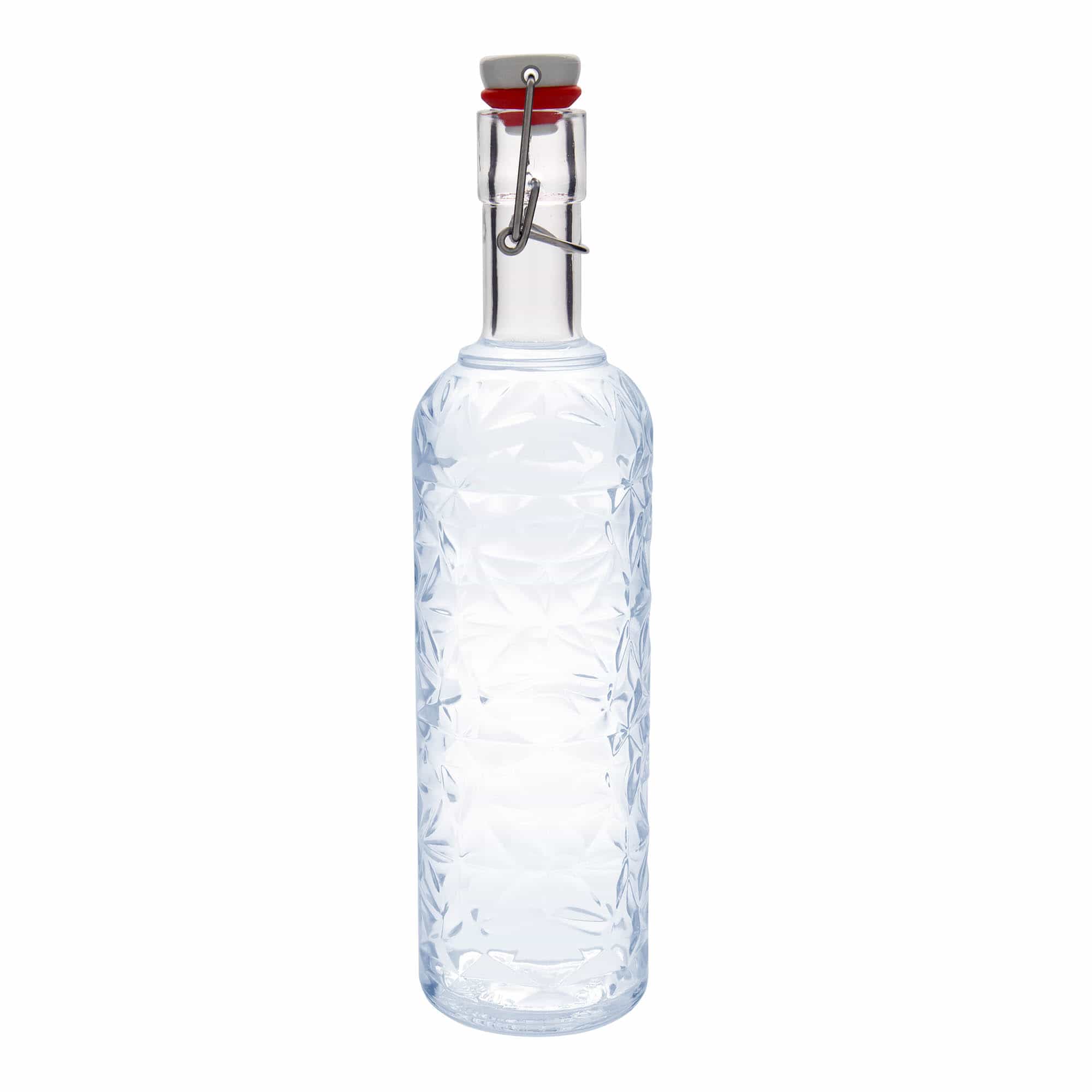 1.000 ml стаклена шише „Oriente“, отворање: затворач со шарка