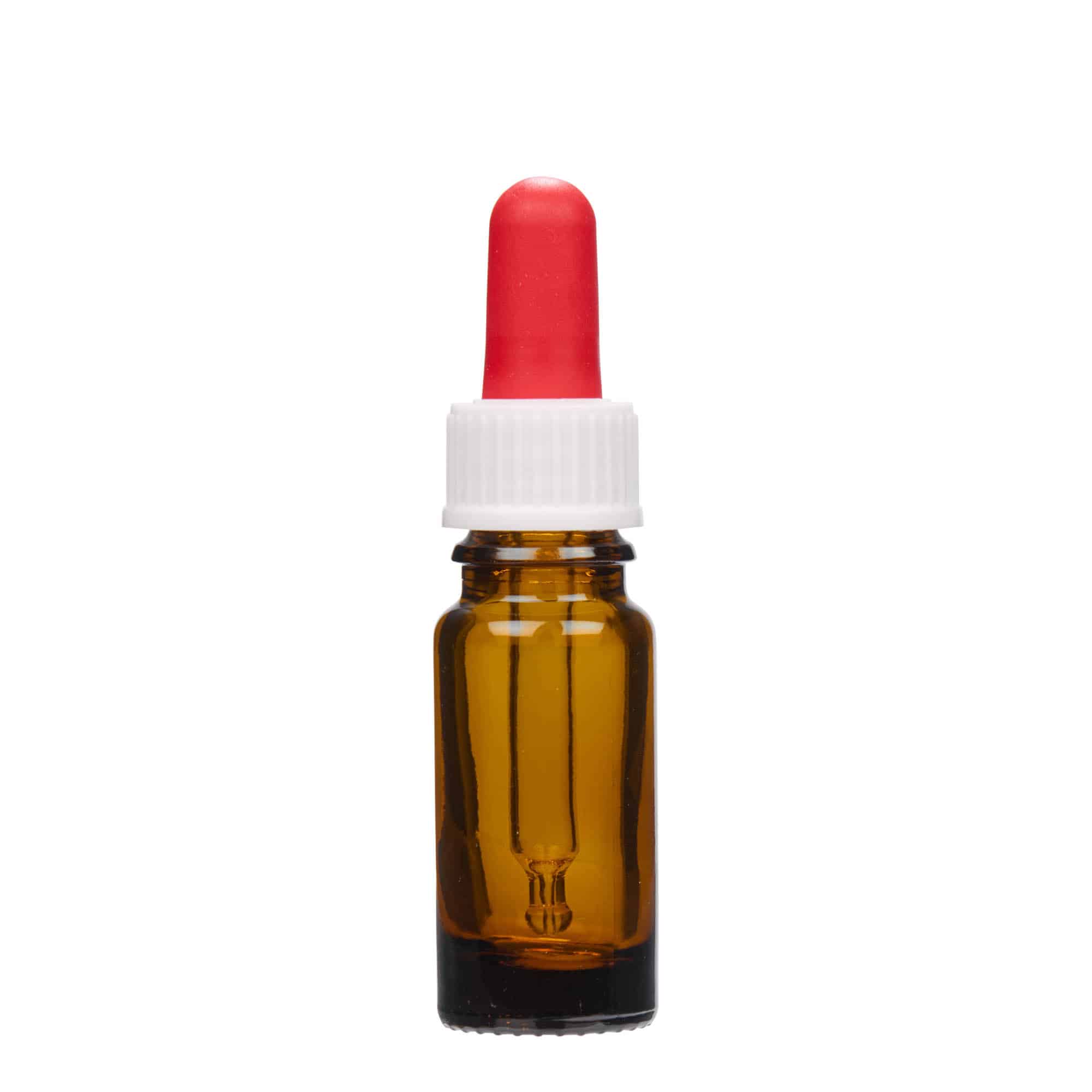10 ml шишенце со пипета, медицинско, стаклено, кафеаво, отворање: DIN 18