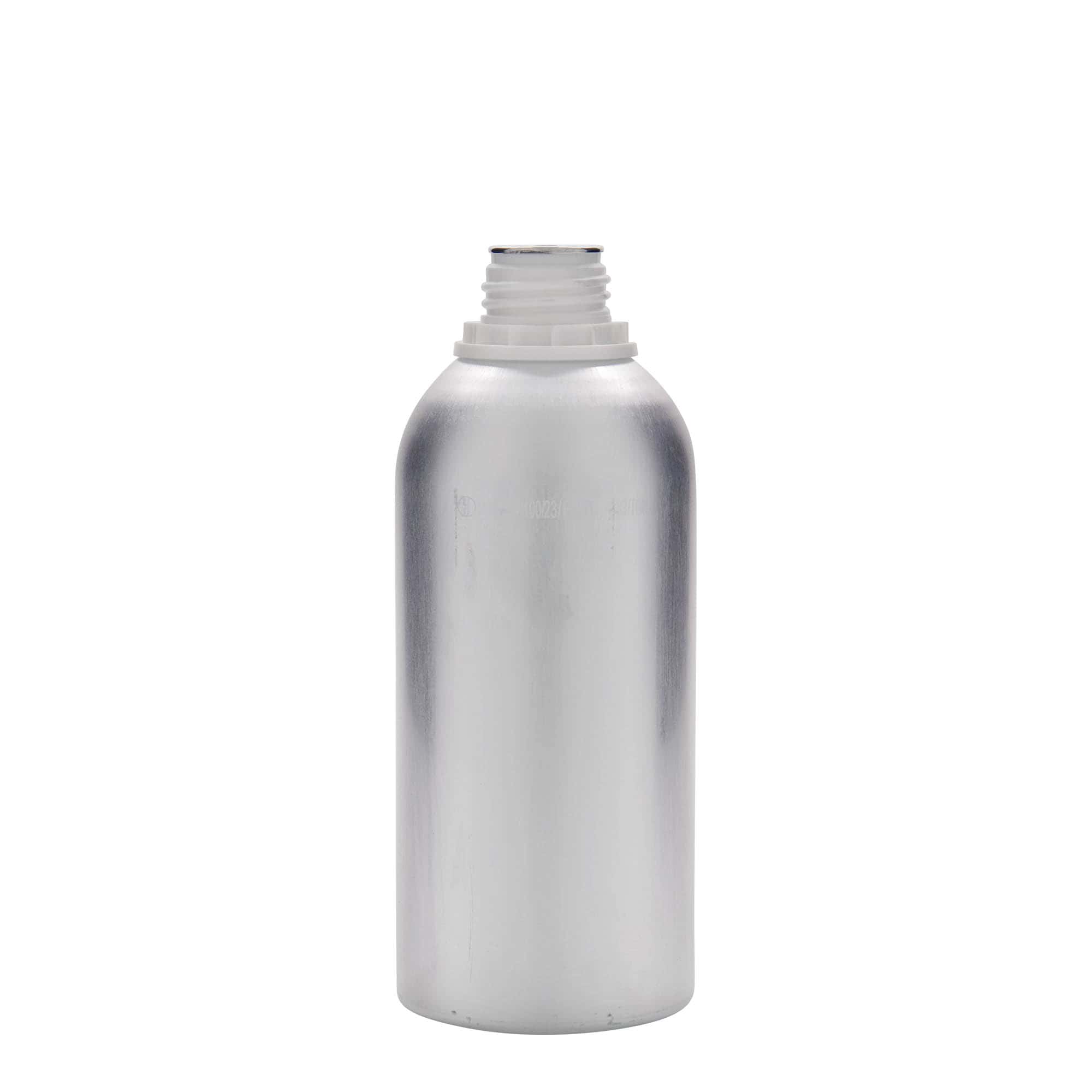 625 ml алуминиумска шише, метал, сребрена, отвор: DIN 32