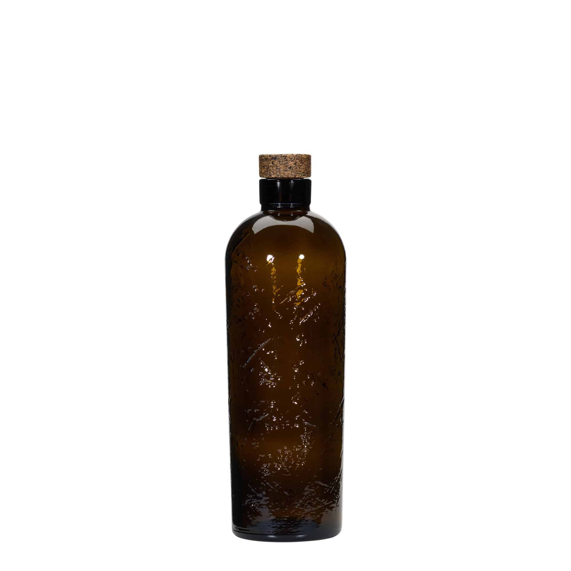 700 мл Wildly Crafted стаклена шише 'Natural', кафеава, отворање: корк