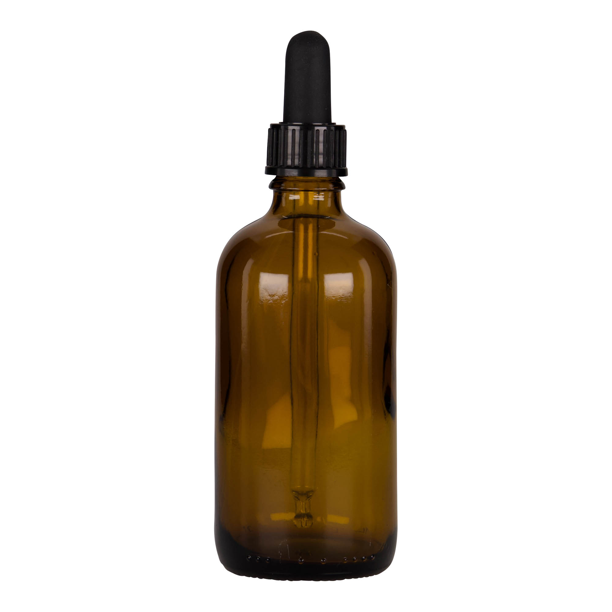 100 ml шишенце со пипета, медицинско, стаклено, кафеаво-црно, излез: DIN 18