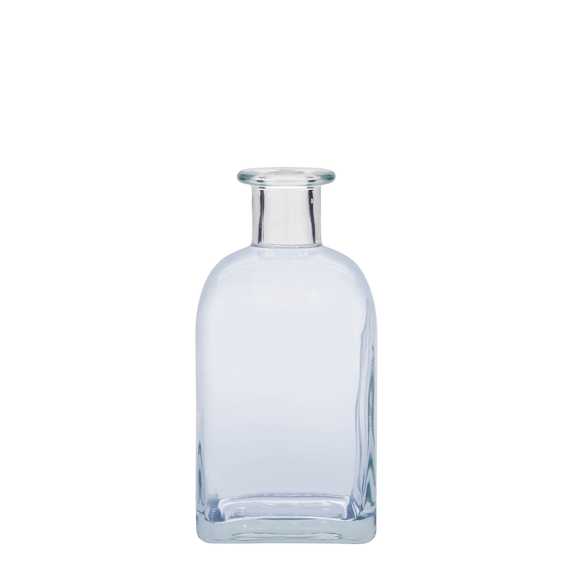 350 ml стаклена шише Apotheker Carré, квадратна, грло: плута