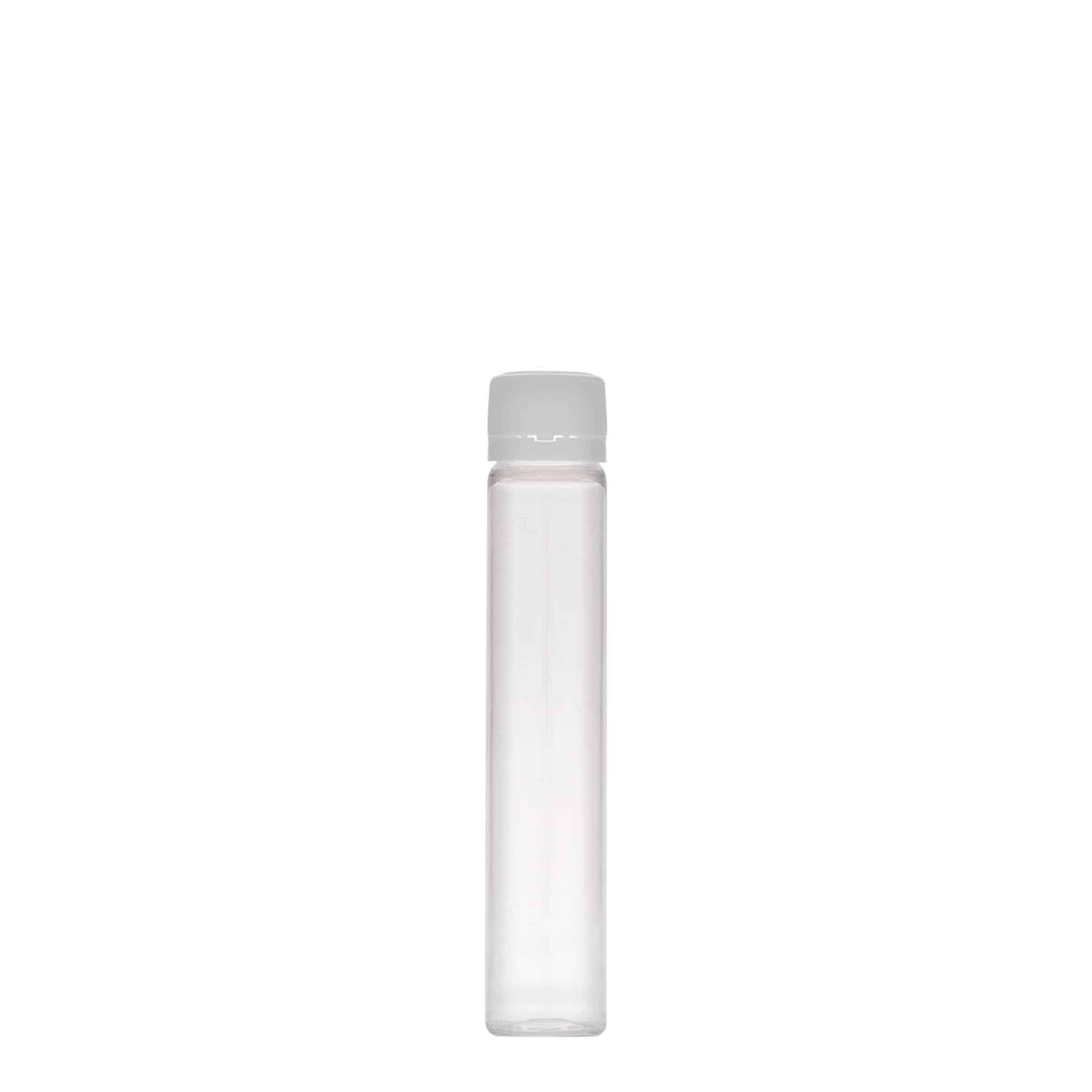 25 ml PET цевка, пластика, отворање: завртка за затворање