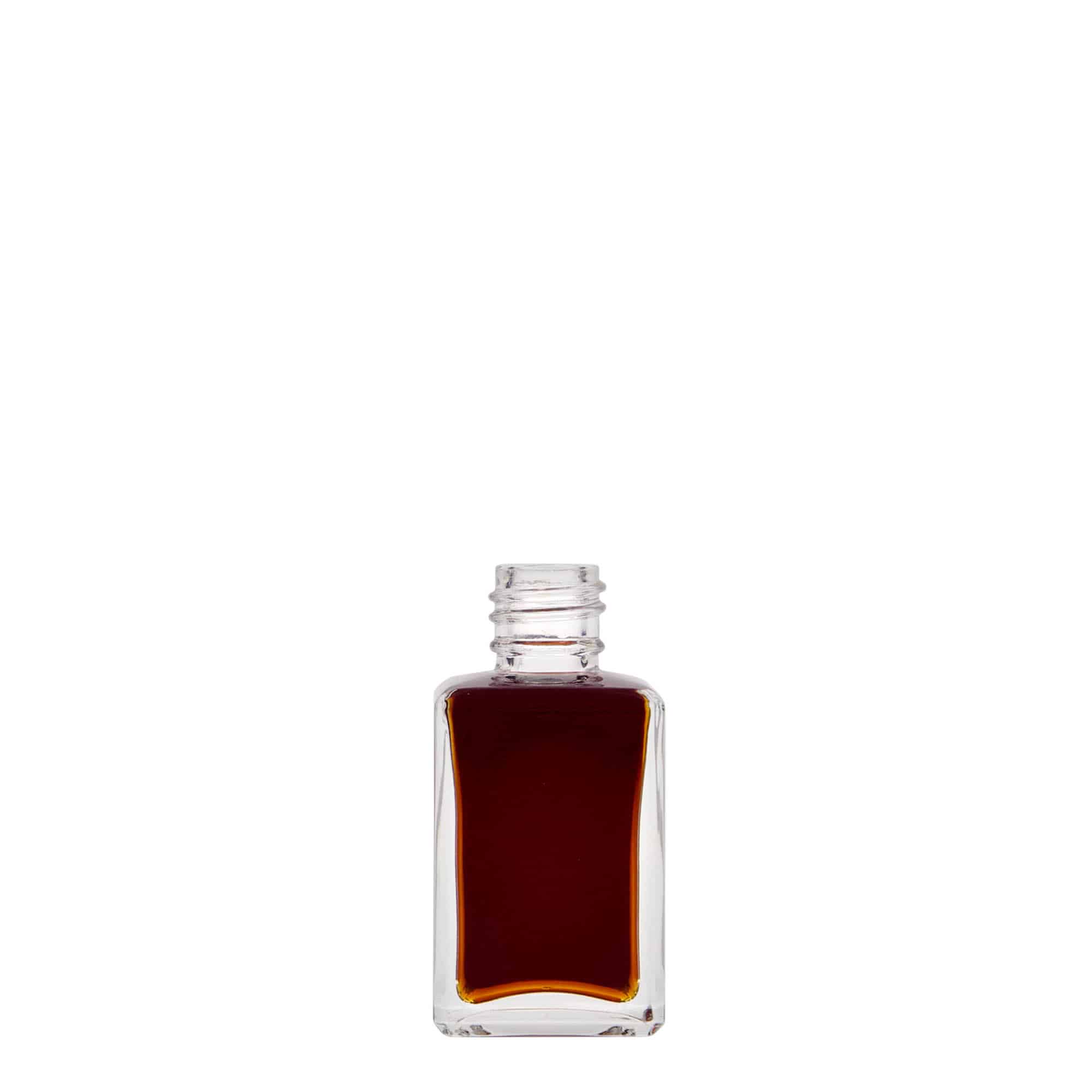 30 ml стаклена шише „Таме“, квадратна, отворање: PP 18