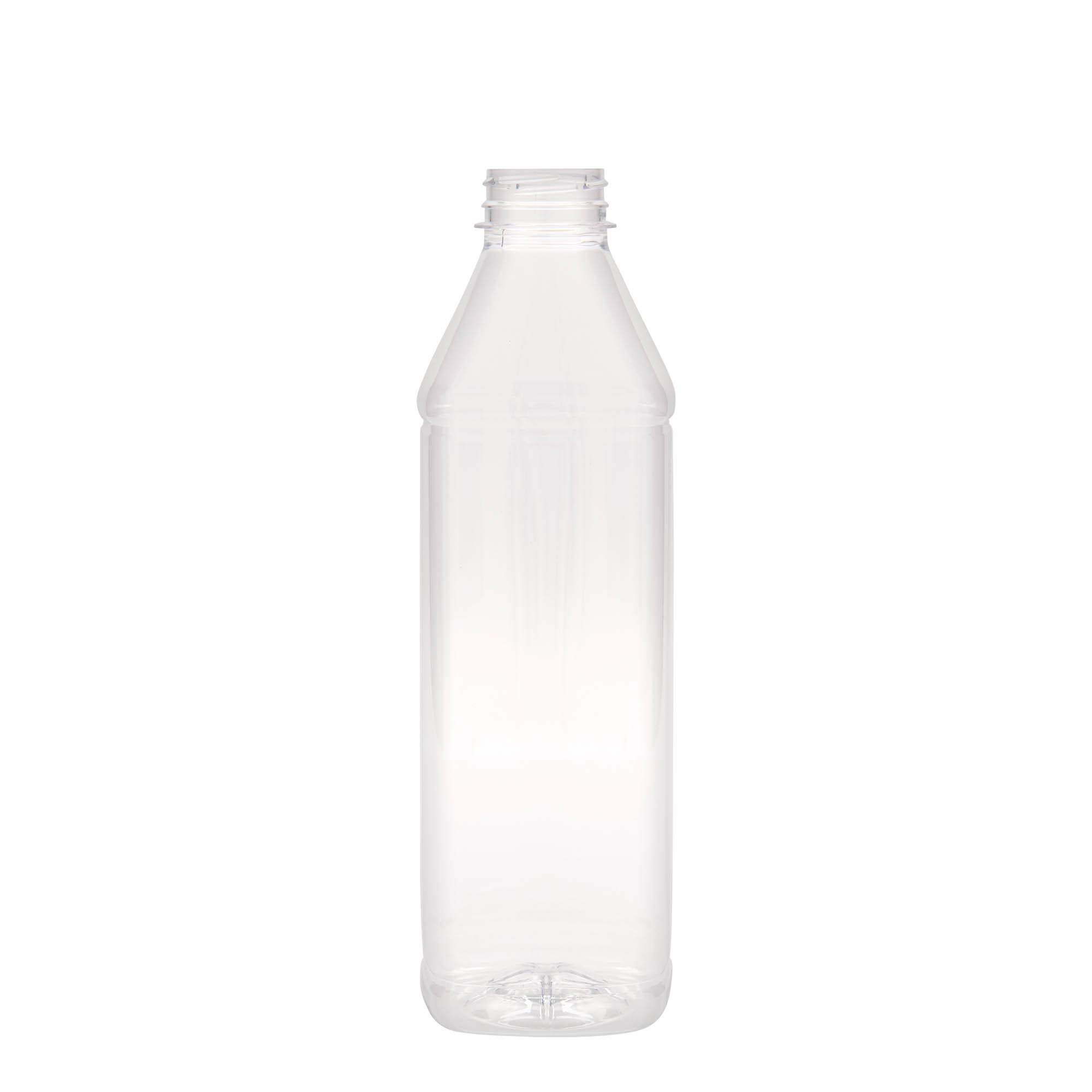 1.000 ml PET шише „Milk and Juice Carré“, квадратно, пластика, отвор: 38 мм