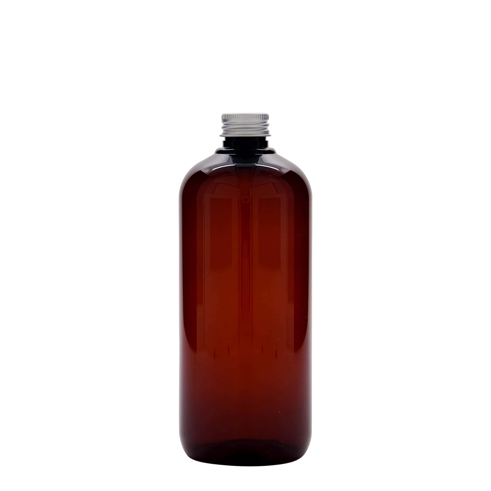 500 ml пластична шише за рециклирање „Victor's Best“, PCR, кафеава, отворање: 24/410