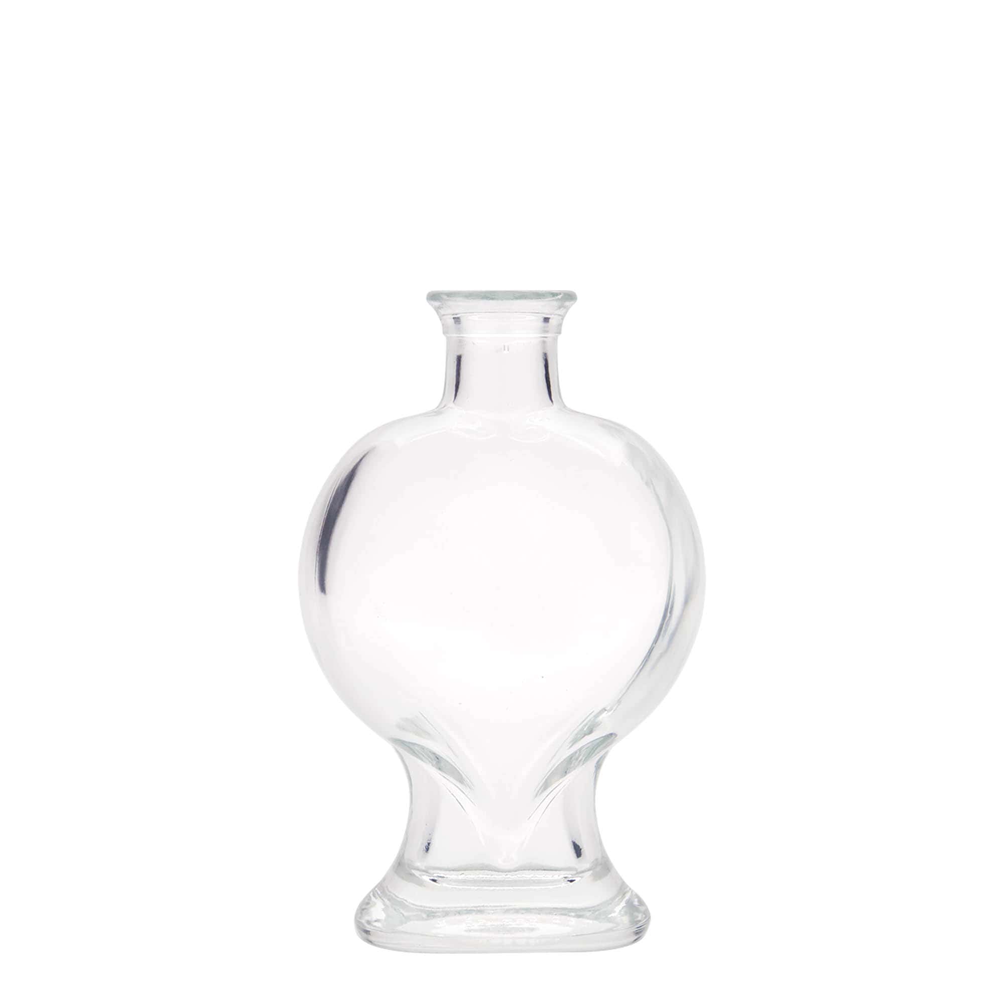 200 ml стаклена шише „Срце“, отворање: корк