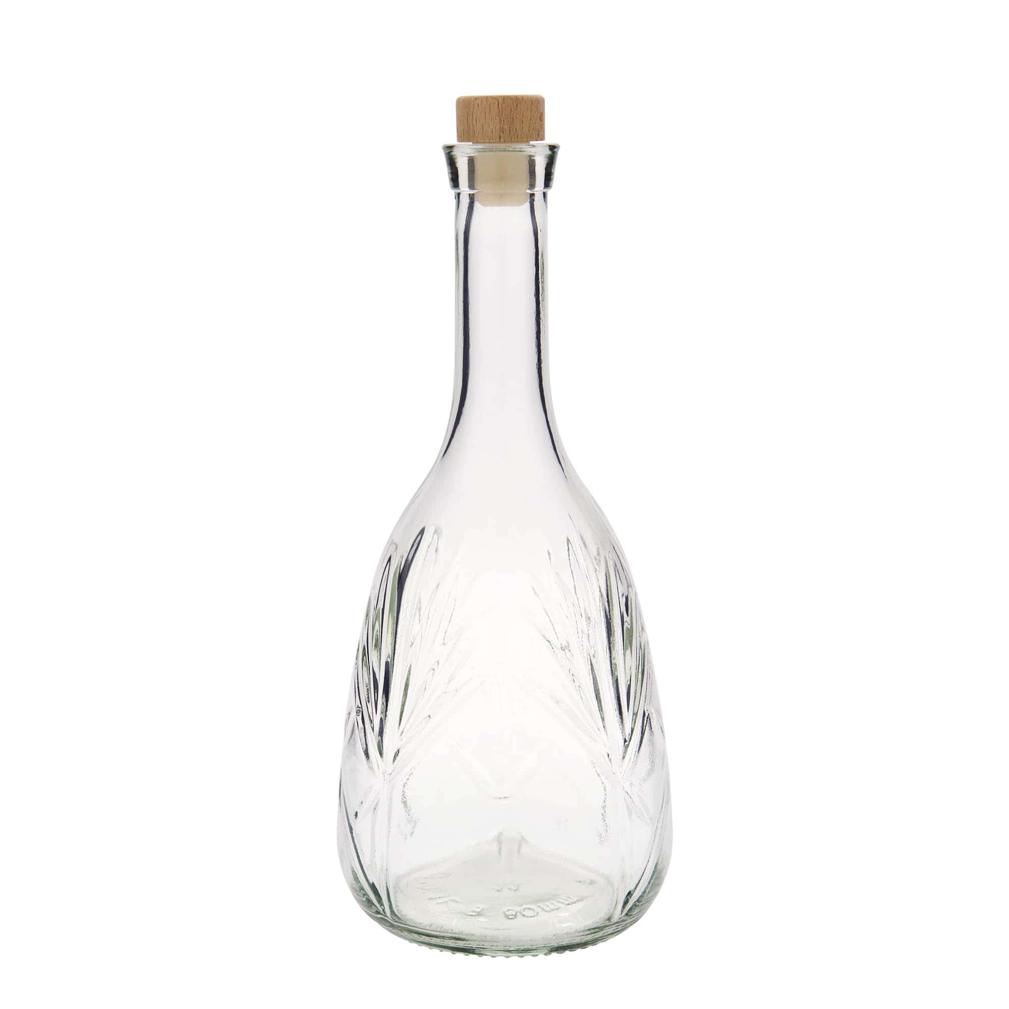 1.000 ml стаклена шише „Reliefa“, отворање: плутка