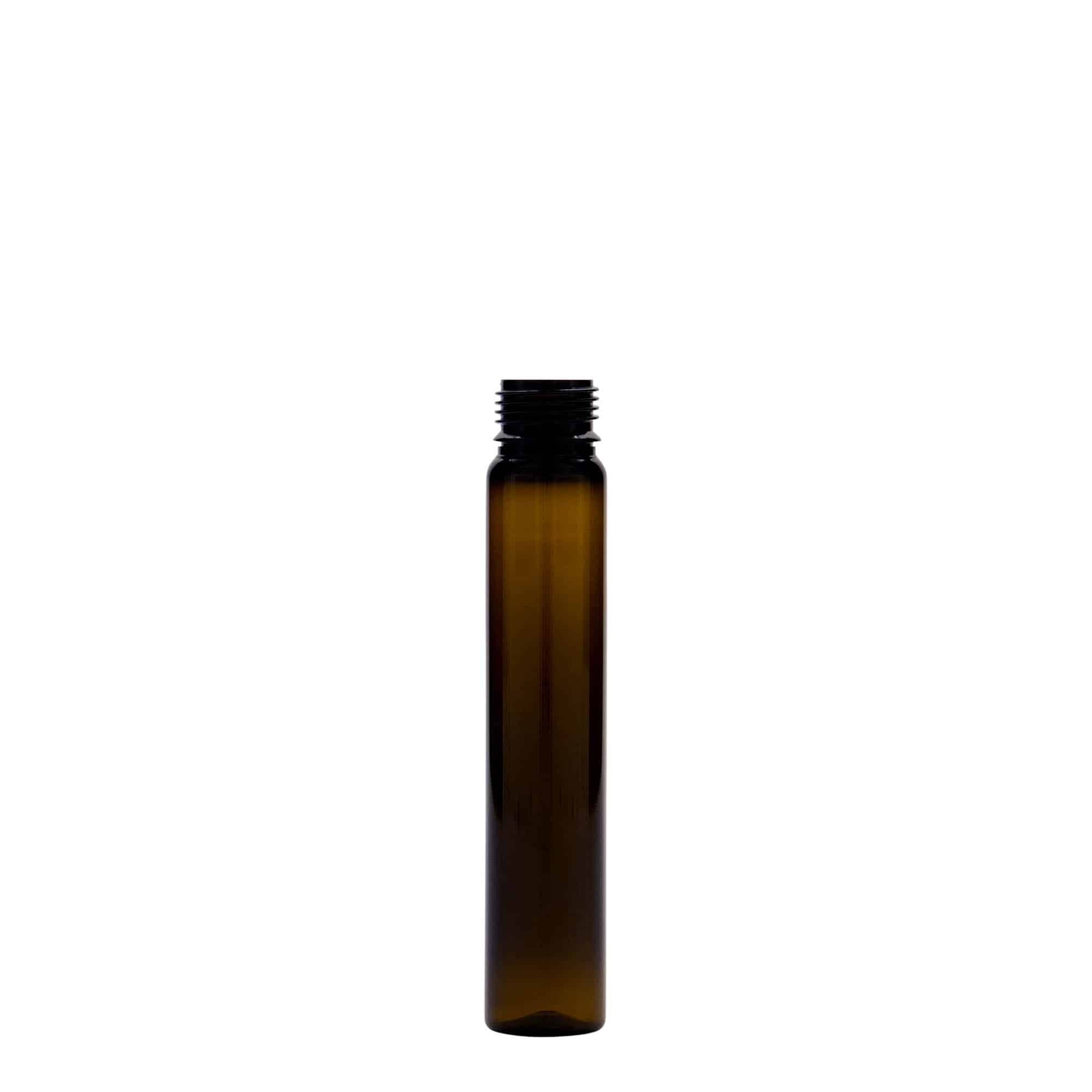 25 ml PET-цевче, пластика, кафеава, отвор: навојна капачка