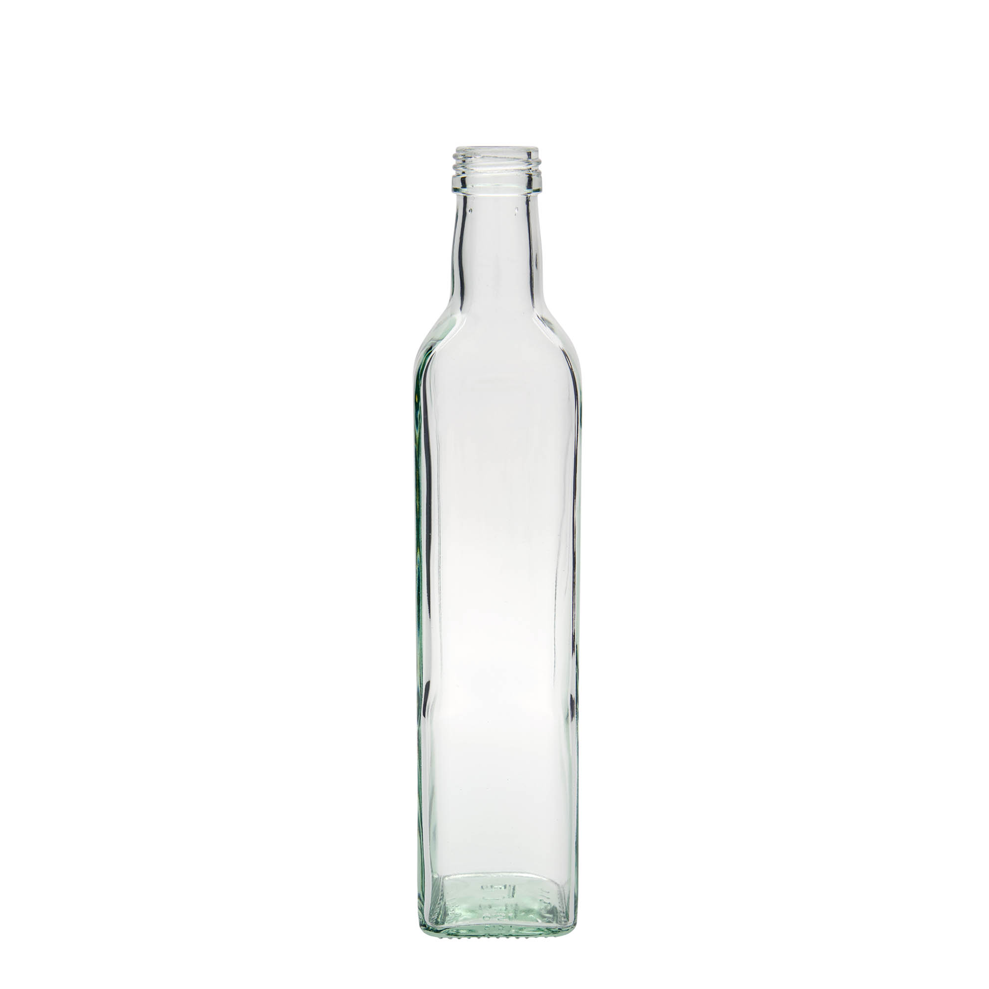 500 ml стаклена шише „Marasca“, квадратна, отвор: PP 31,5