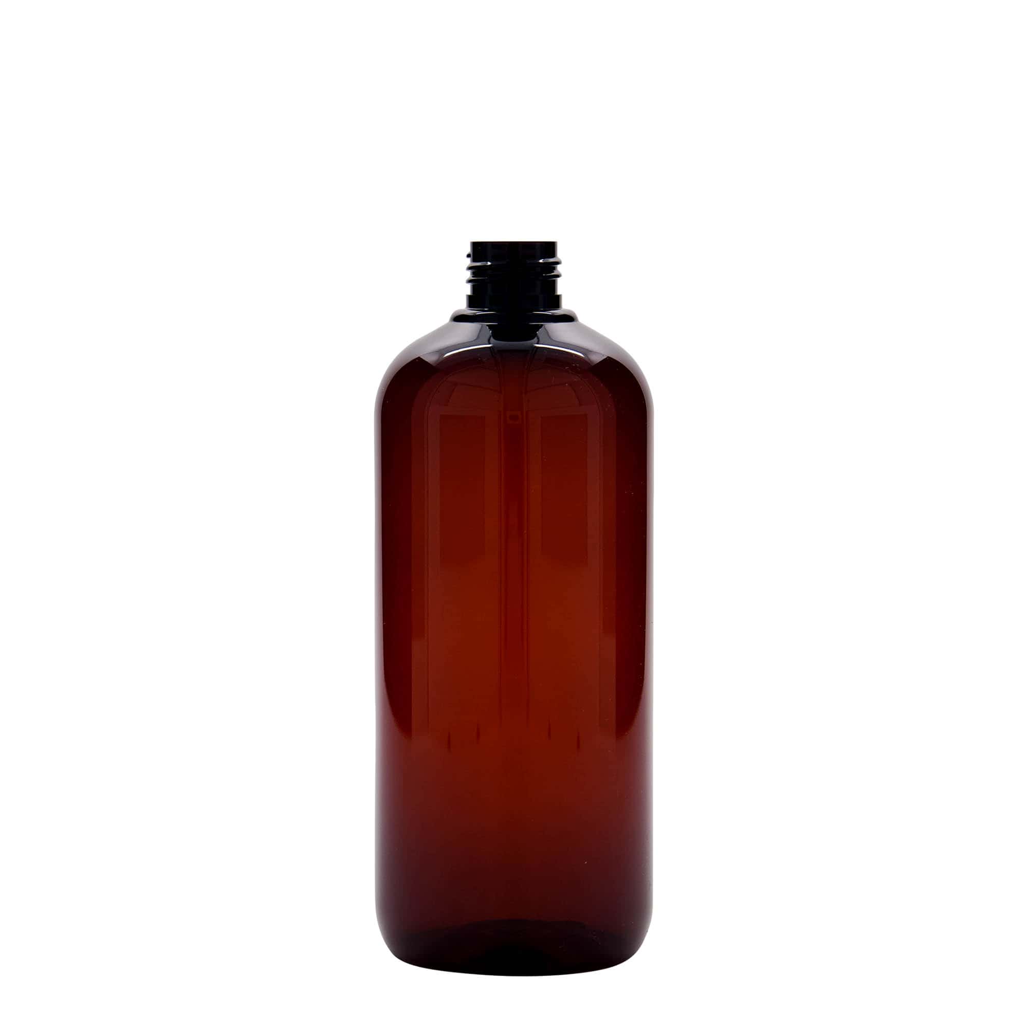 500 ml пластична шише за рециклирање „Victor's Best“, PCR, кафеава, отворање: 24/410