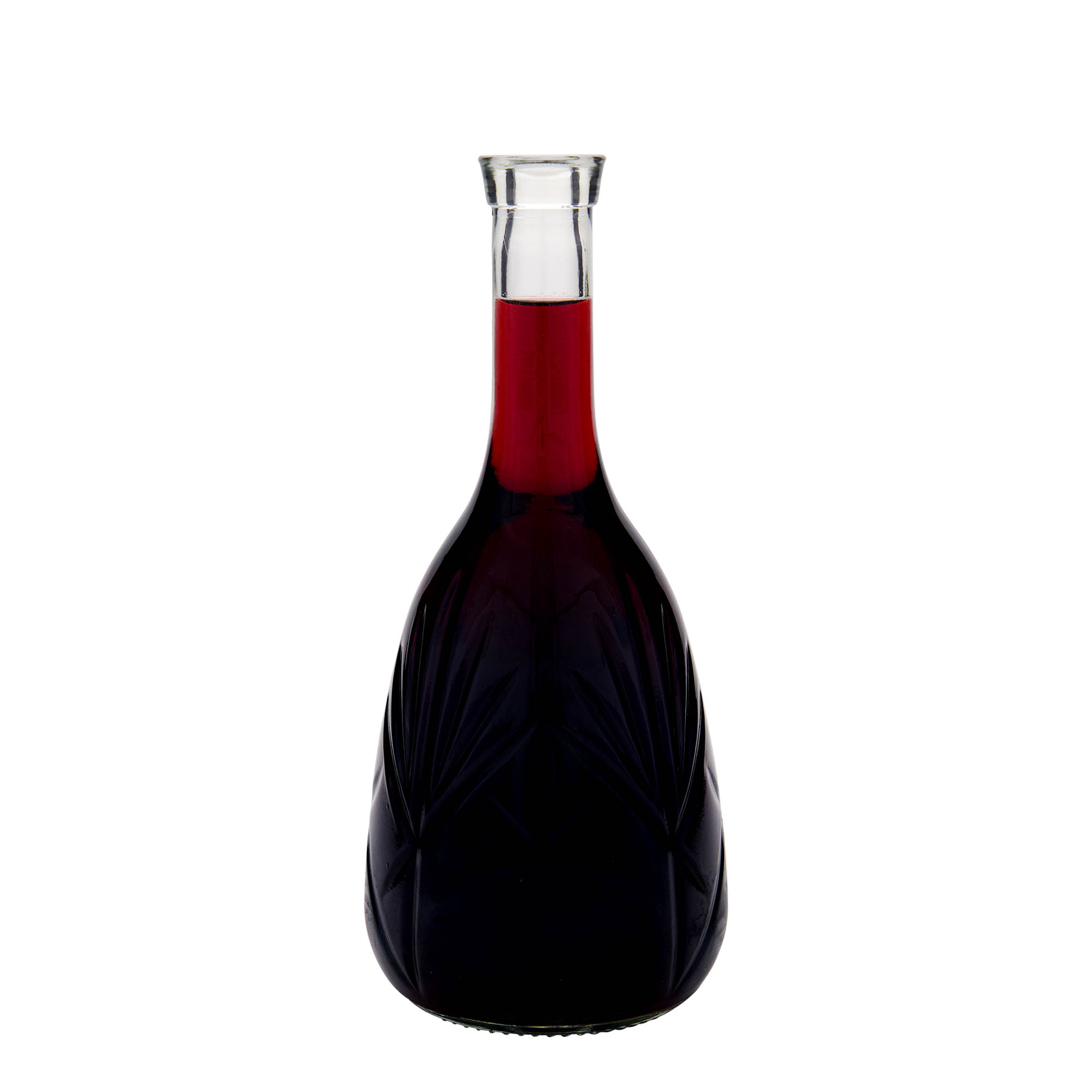 1.000 ml стаклена шише „Reliefa“, отворање: плутка
