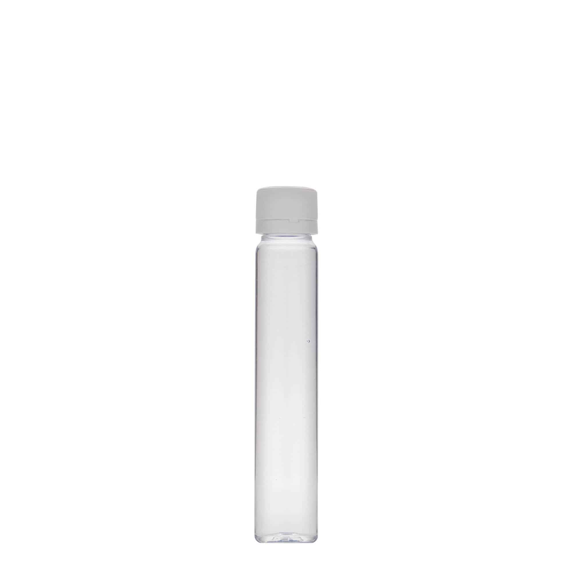 25 ml PET цевка, пластика, отворање: завртка за затворање