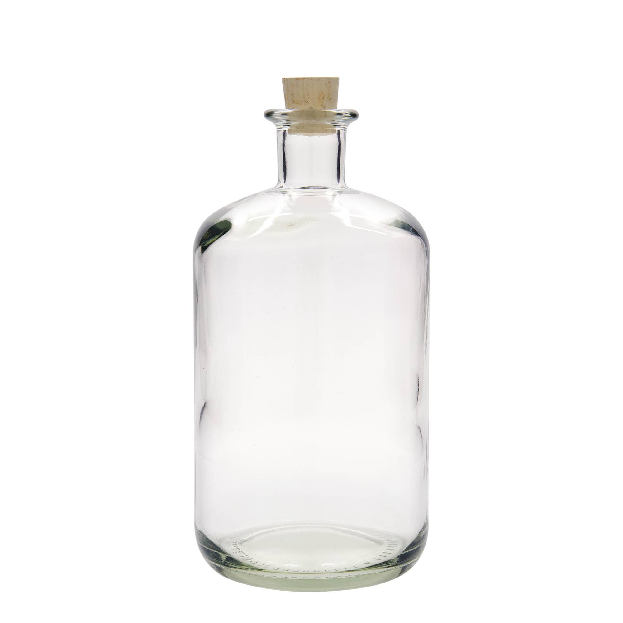 1.500 ml стаклена апотекарска шише, отвор: корк