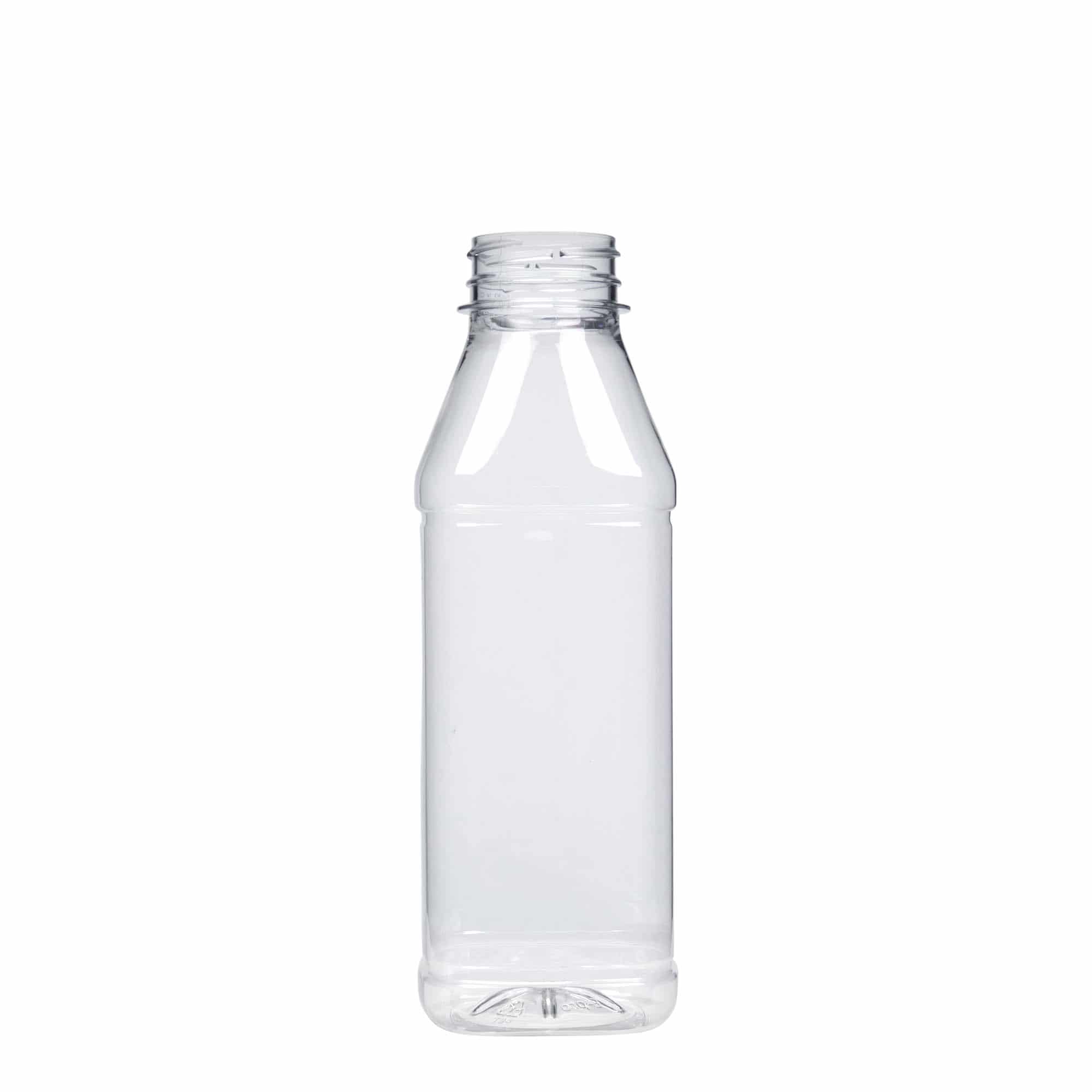 500 ml PET-Шише 'Milk and Juice Carré', квадратно, пластика, отворање: 38 мм