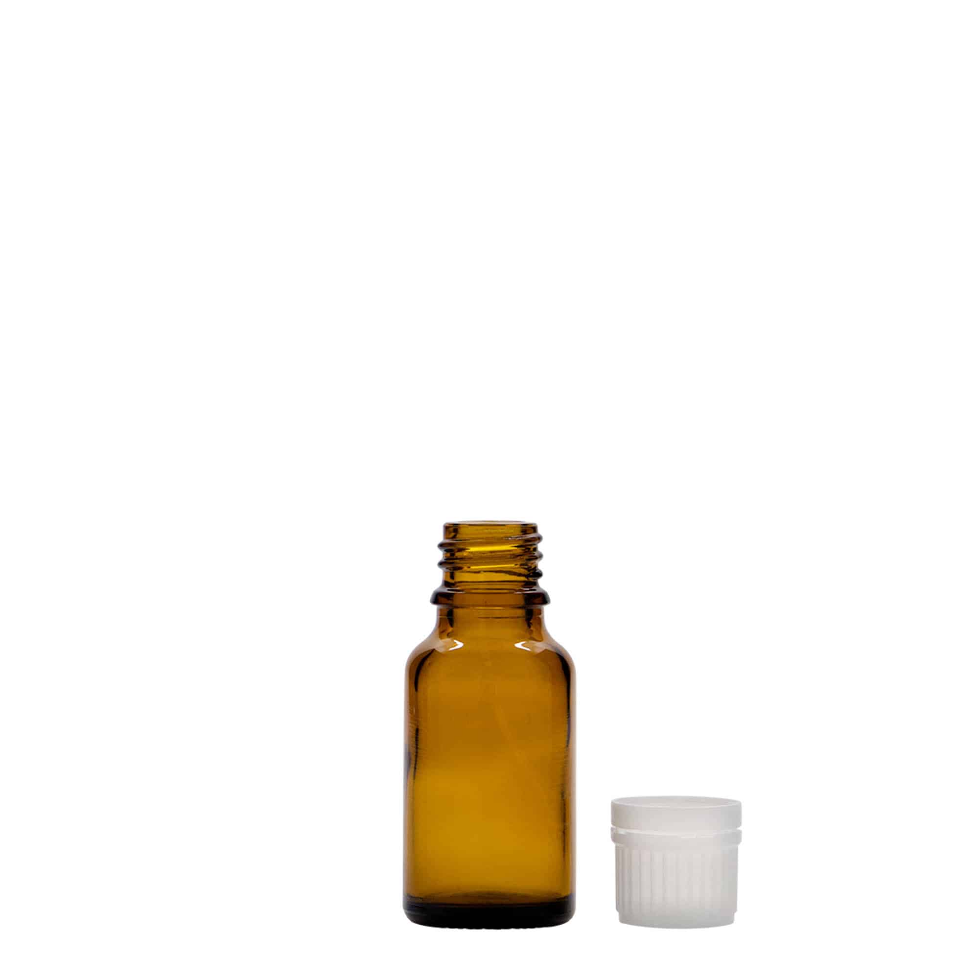 15 ml медицинска шишенце, стаклено, кафеава, грло: DIN 18