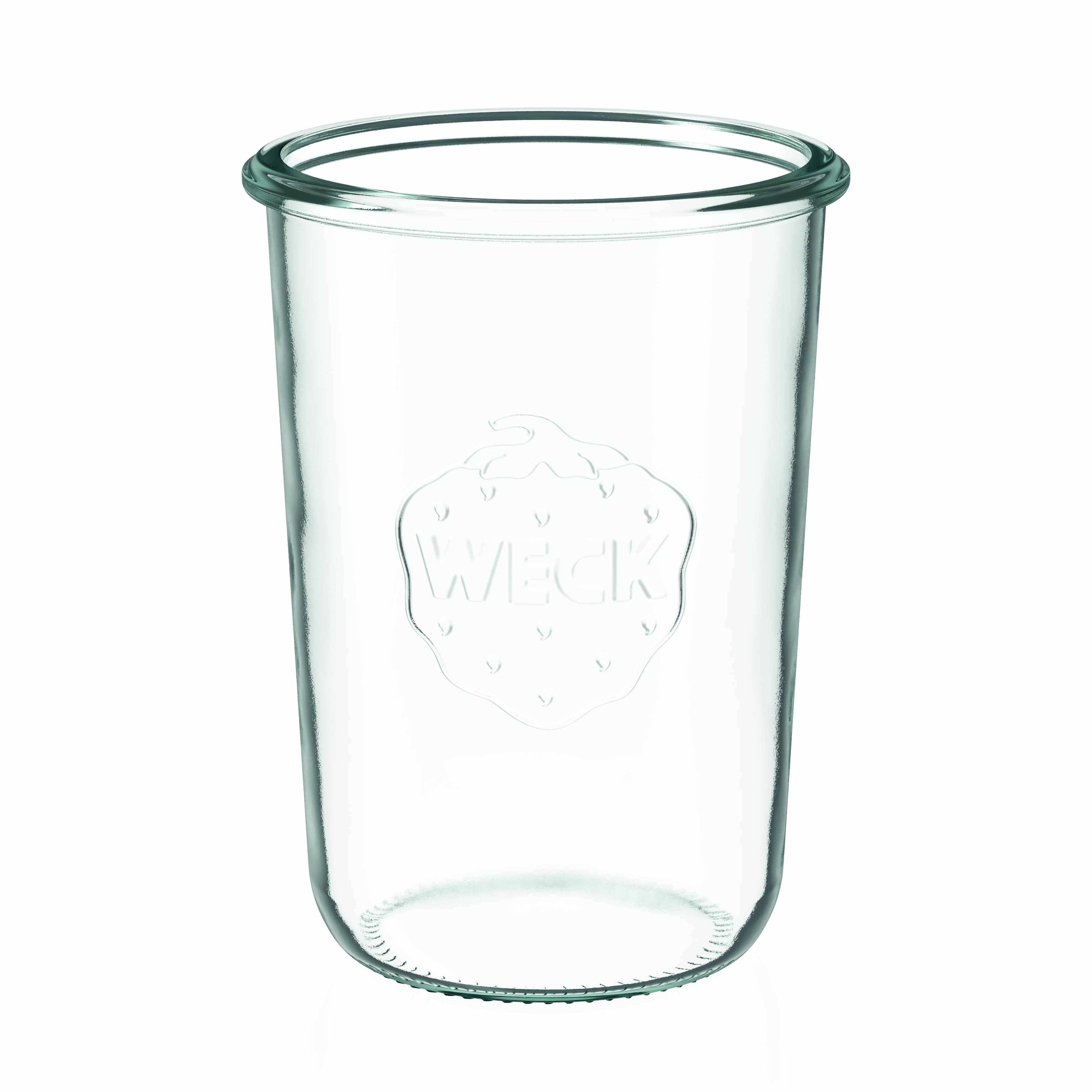 6x 850 ml WECK-стаклен сад со широк отвор со стаклен капак RR 100
