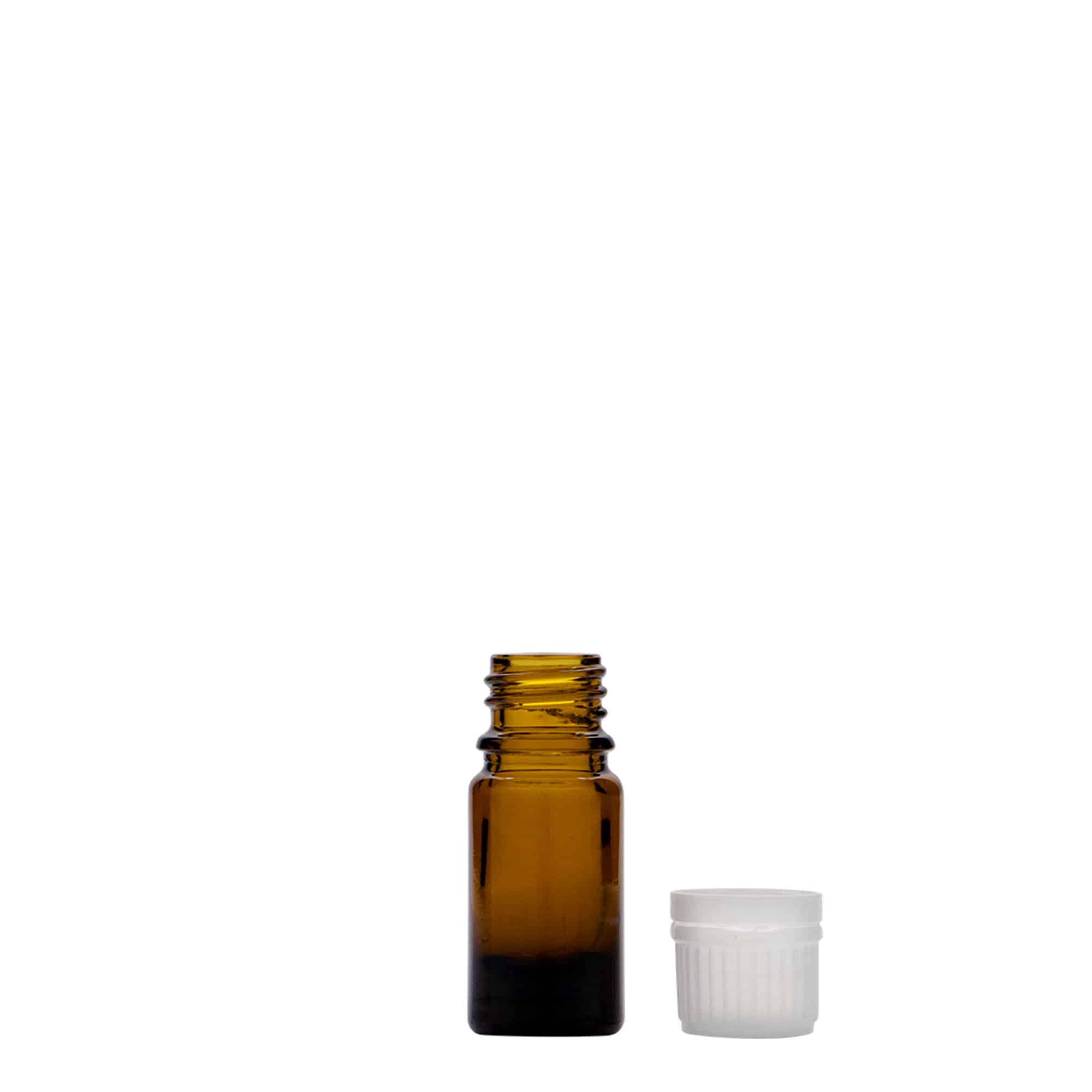 5 ml медицинска шишенце, стакло, кафеава, отвор: DIN 18