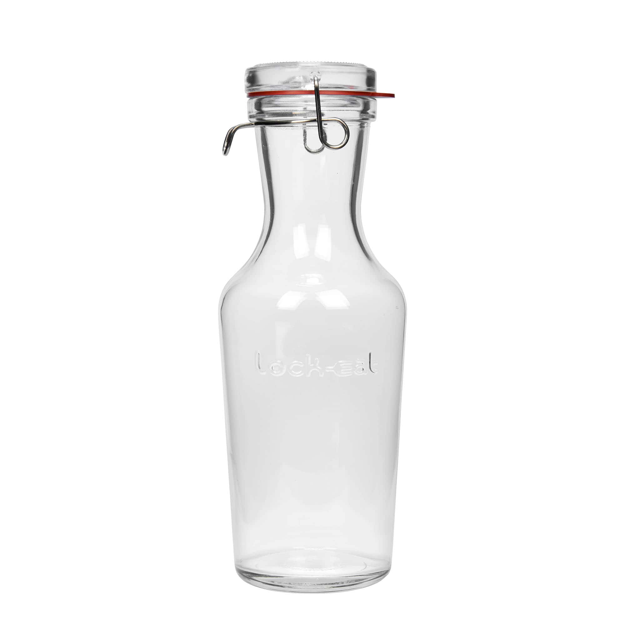 1.000 ml стаклена карафа „Lock-Eat“, отвор: жичен копчест затворач