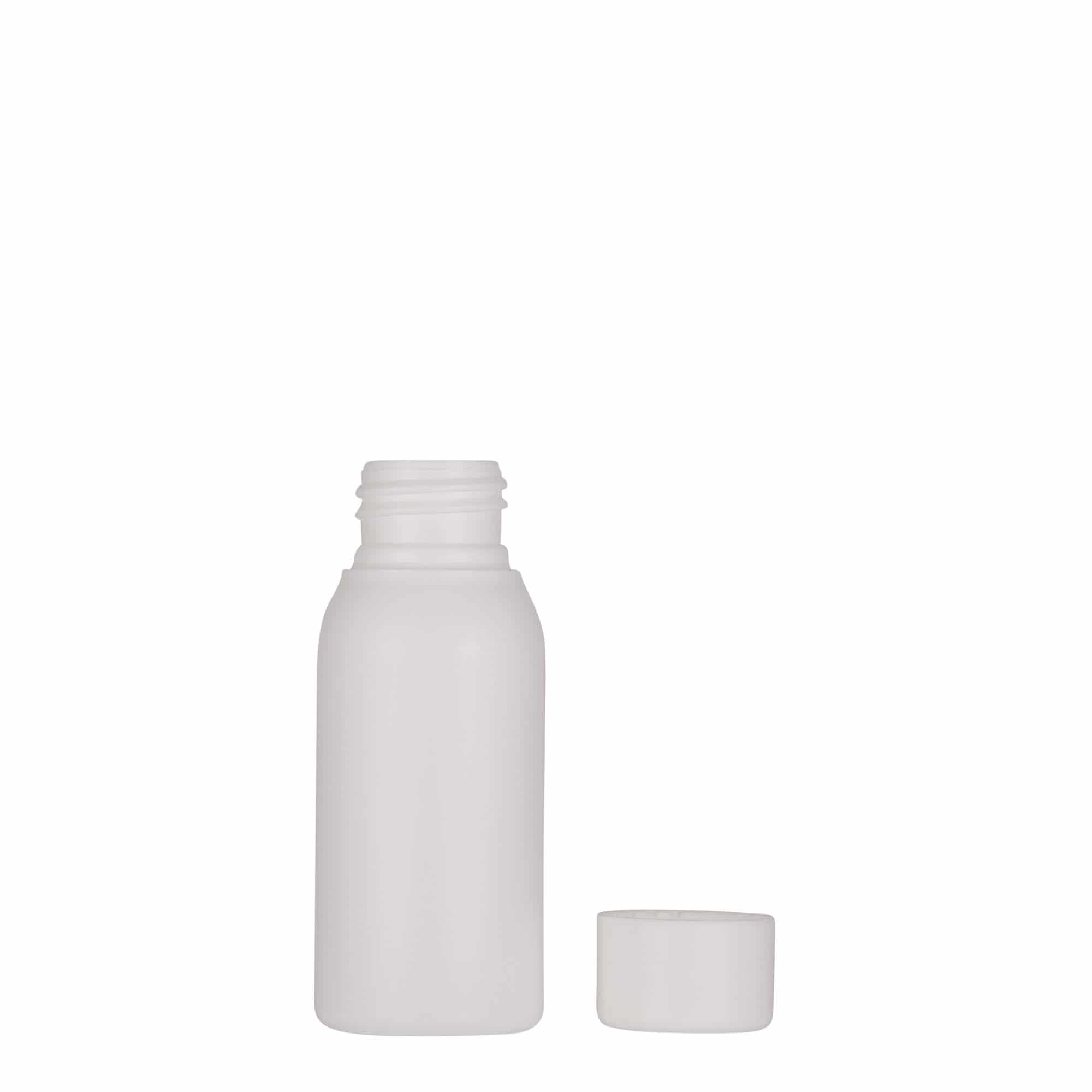 50 ml пластична шише „Tuffy“, HDPE, бело, отворање: 24/410