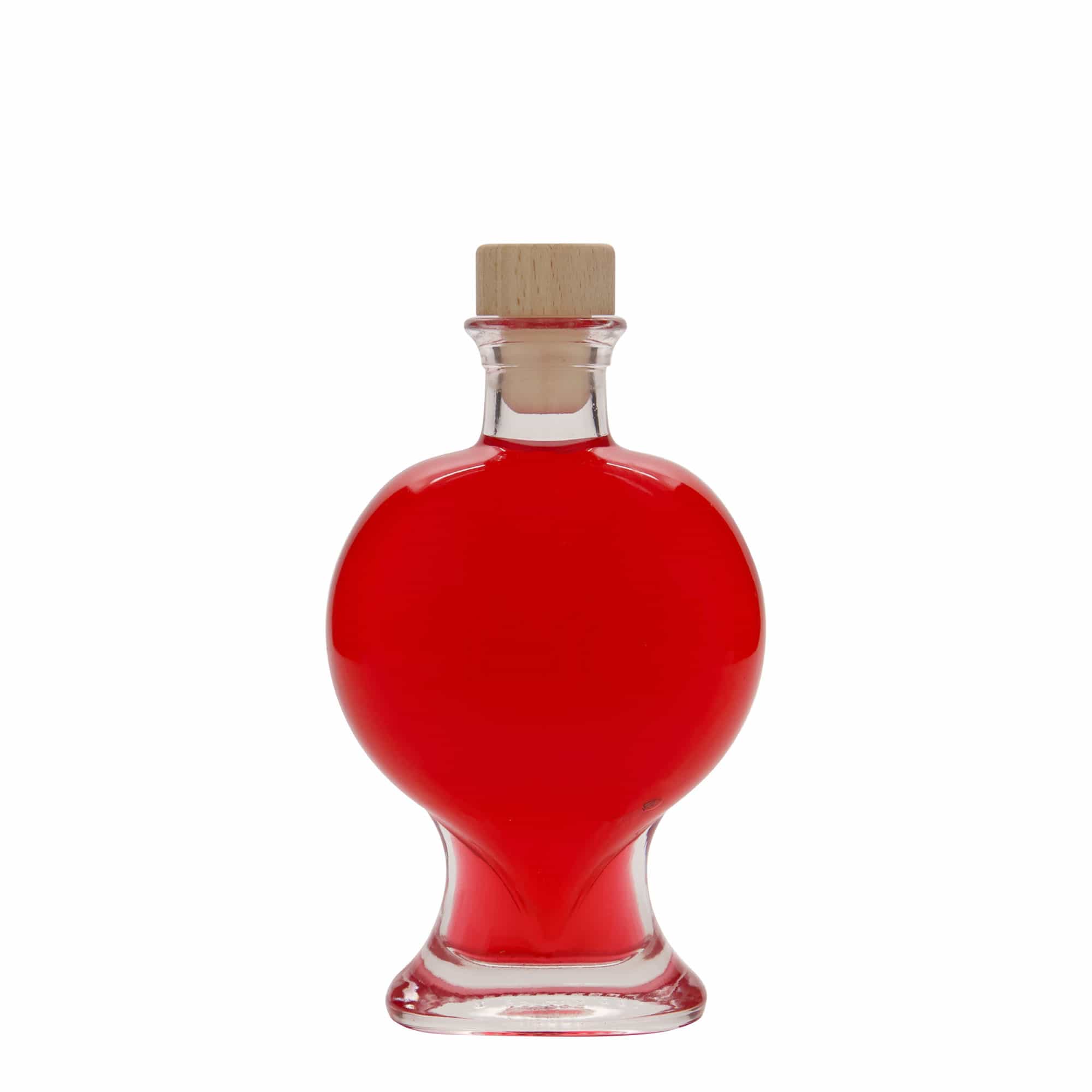 200 ml стаклена шише „Срце“, отворање: корк