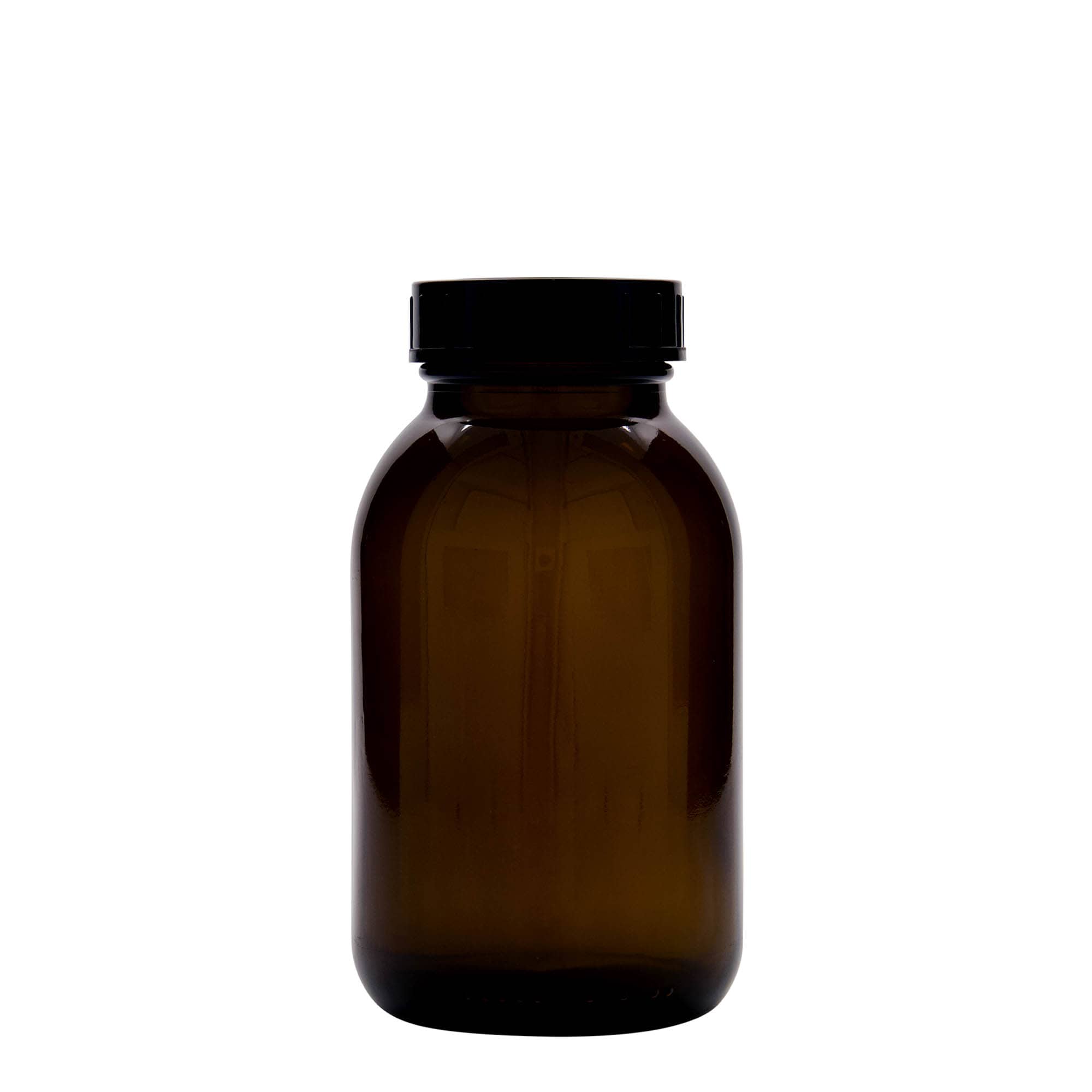 500 ml шише со широк врат, кафеава, отвор: DIN 55
