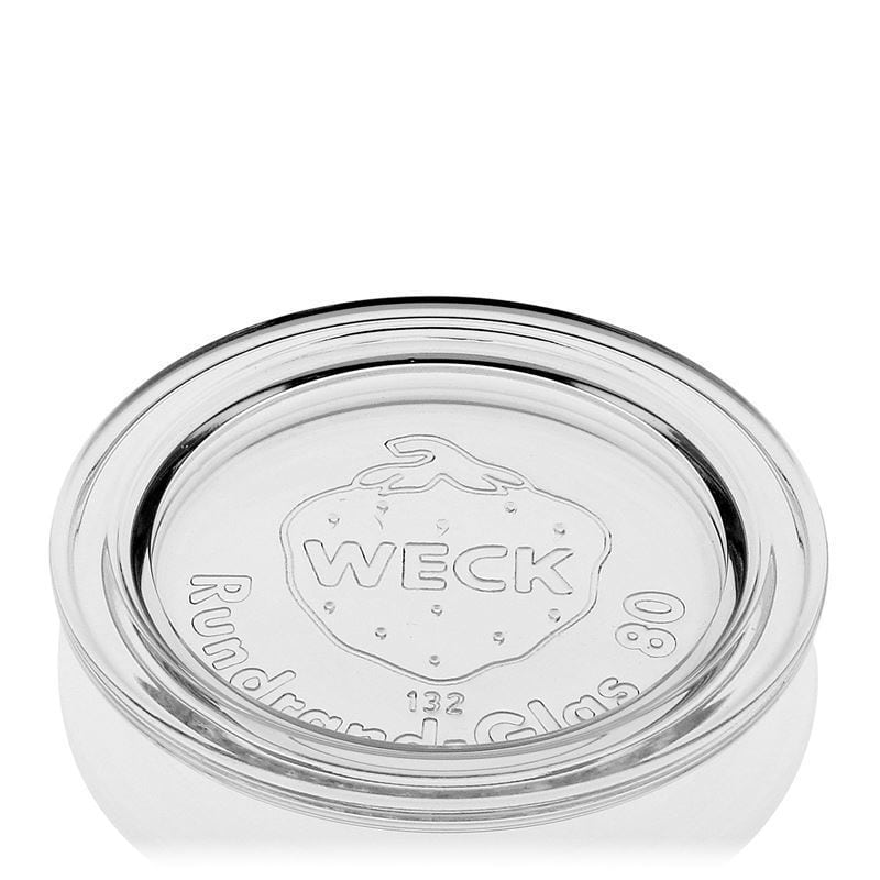 WECK-стаклен капак со округла ивица, за отвор: RR80