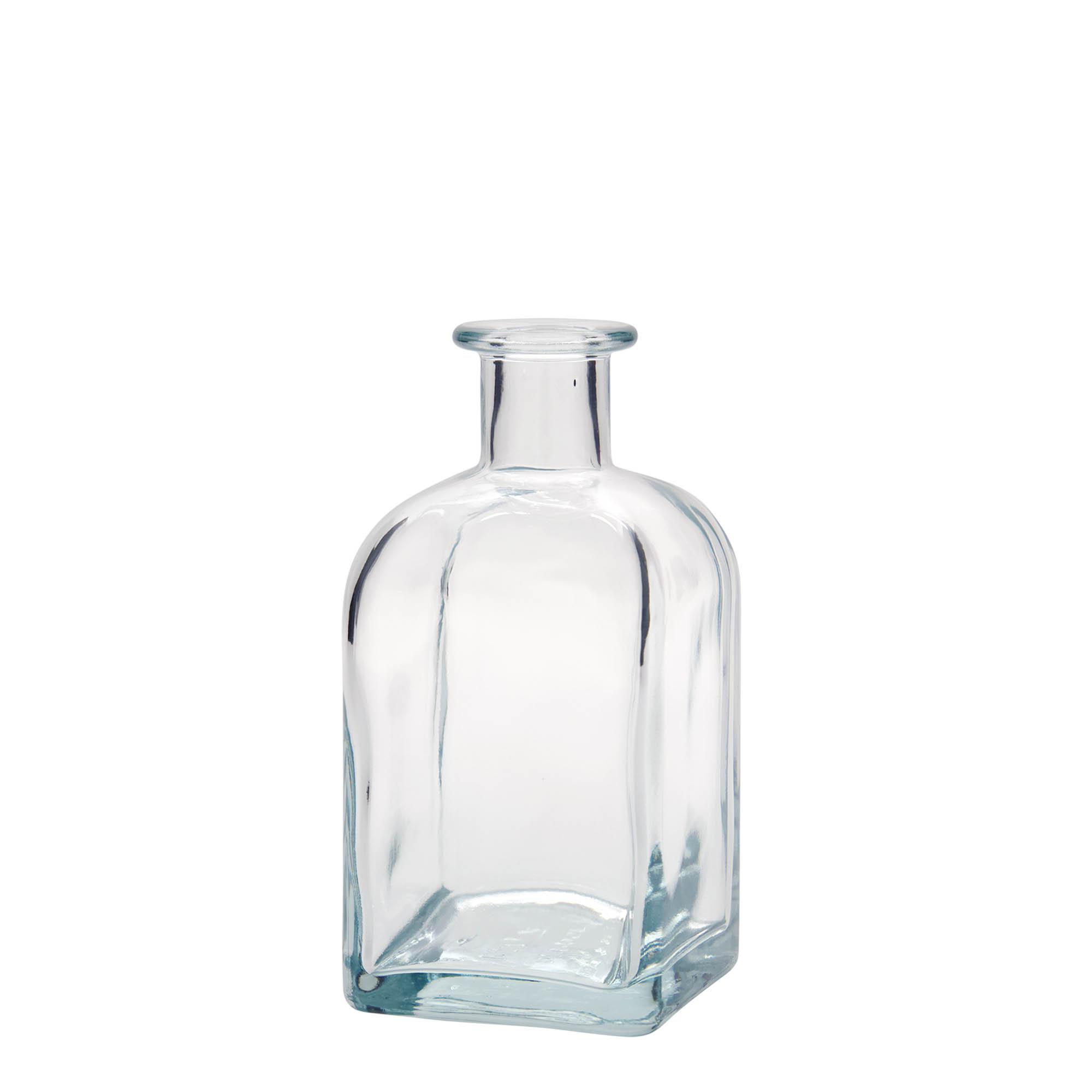 350 ml стаклена шише Apotheker Carré, квадратна, грло: плута