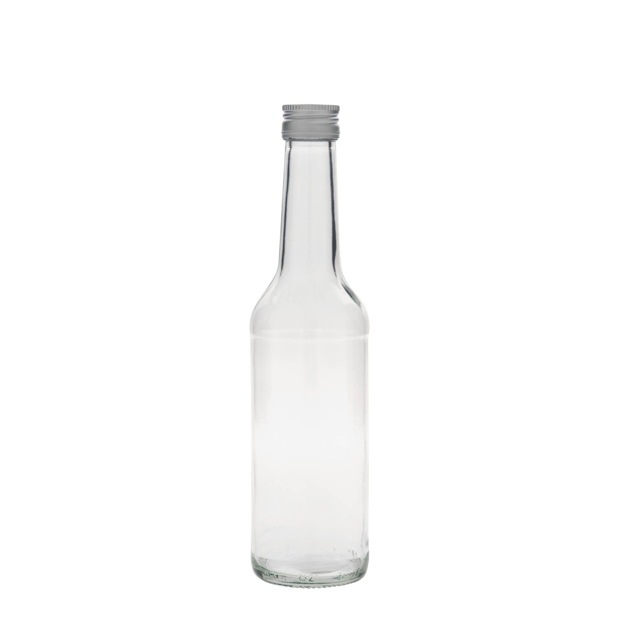 350 ml стаклена шише со прав врат, отворање: PP 28