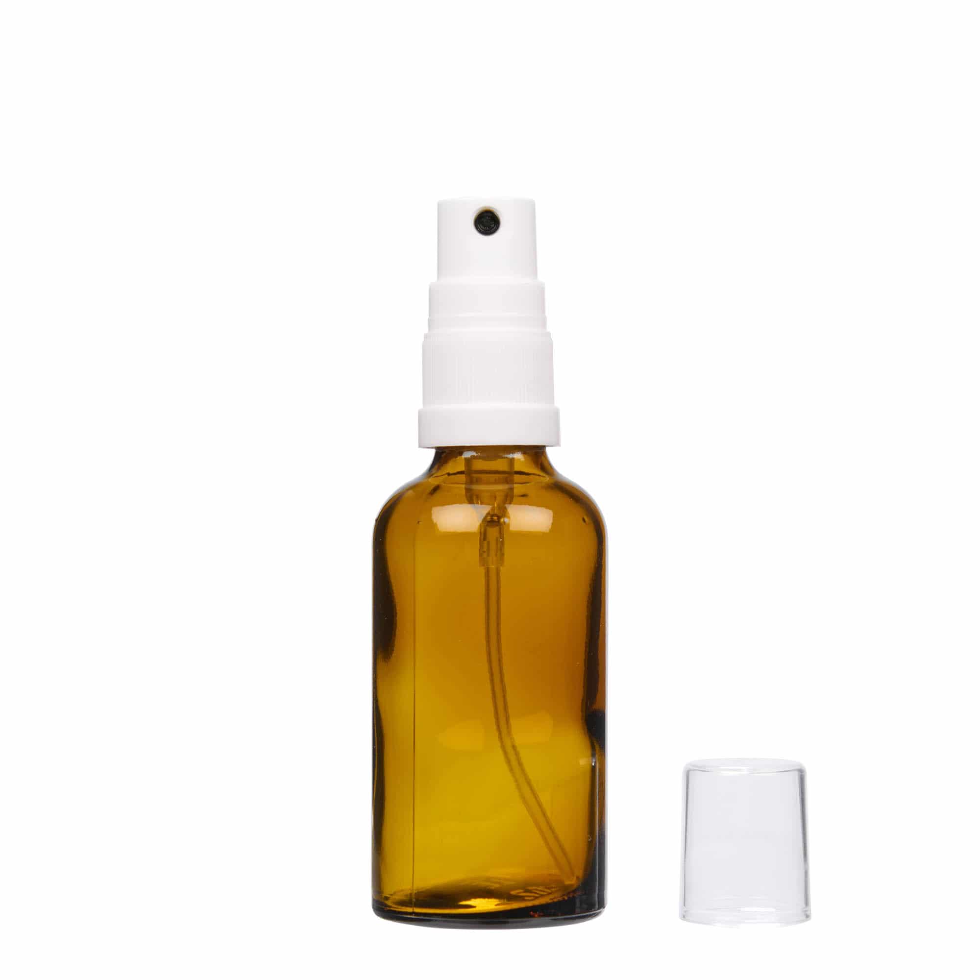 50 ml медицинска шприц-бутилка, стаклена, кафеава, отворање: DIN 18