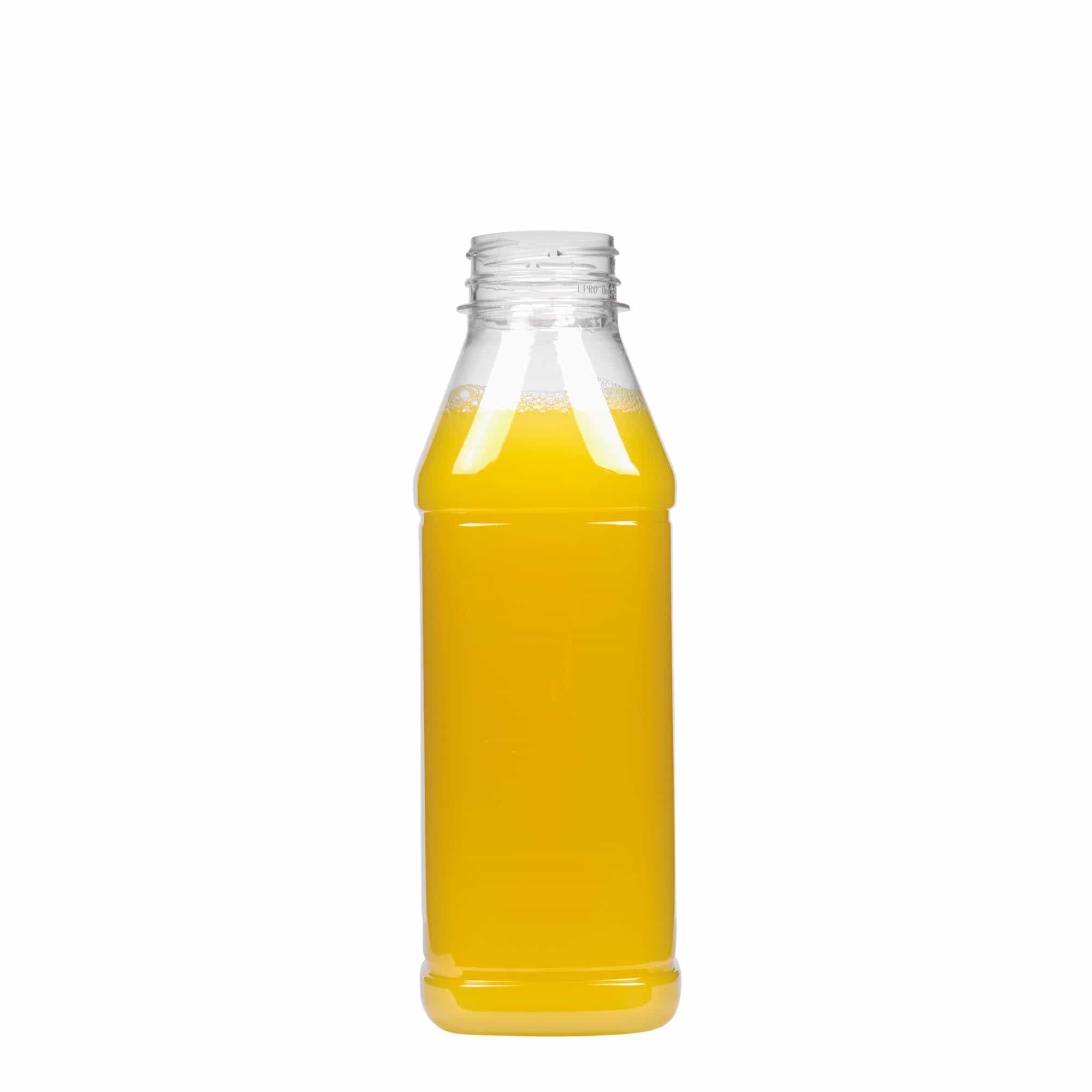 500 ml PET-Шише 'Milk and Juice Carré', квадратно, пластика, отворање: 38 мм