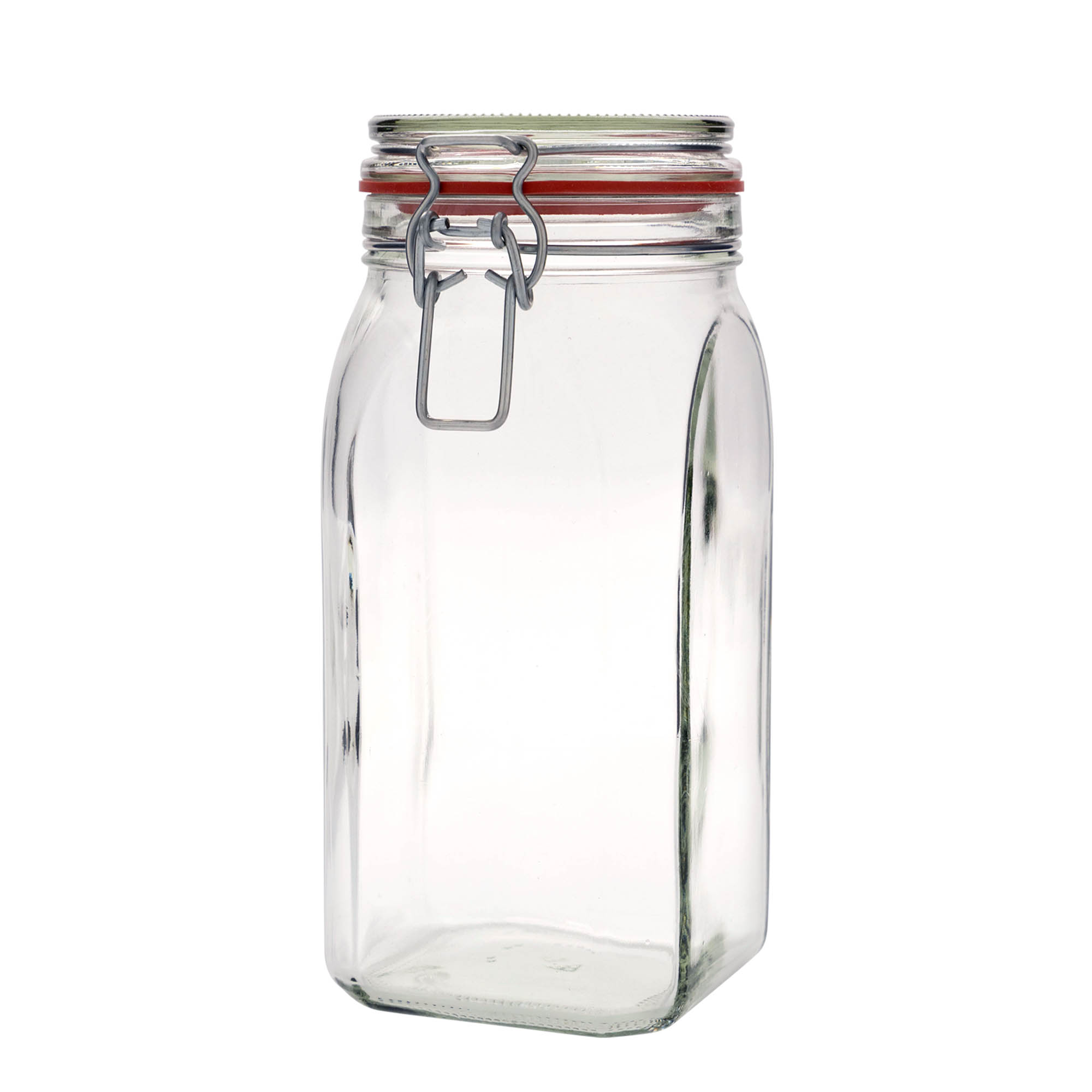 1.540 ml тегла со жичен капак, квадратна, отворање: жичен затворач