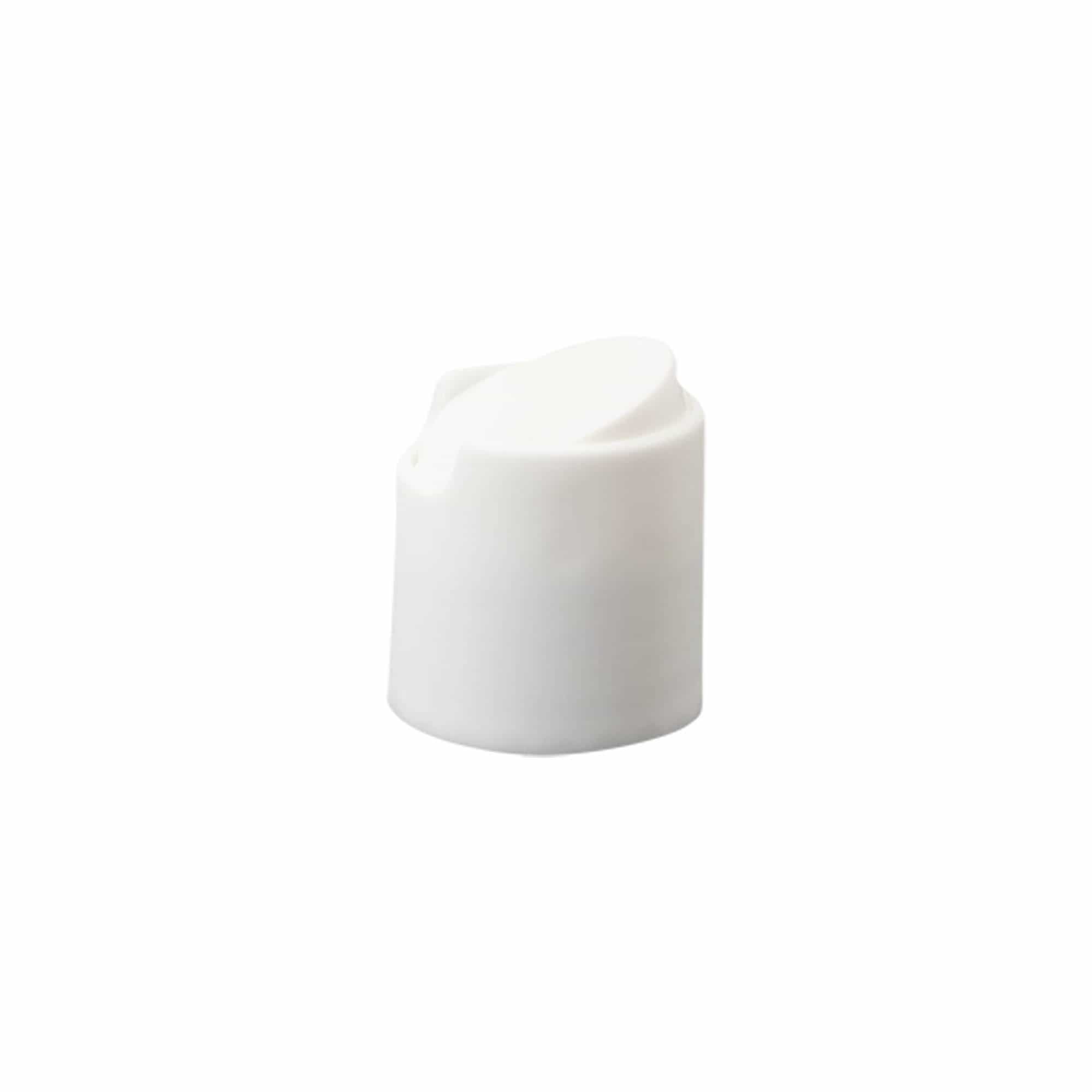 Винт за затворање Disc Top, PP-пластика, бел, за отвор: 24/410