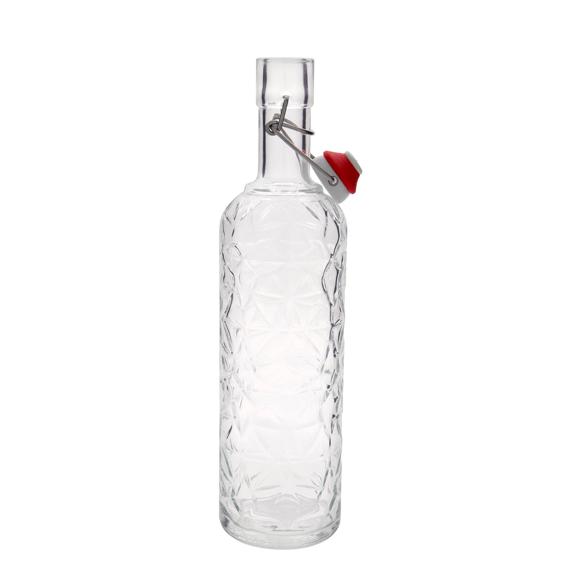 1.000 ml стаклена шише „Oriente“, отворање: затворач со шарка
