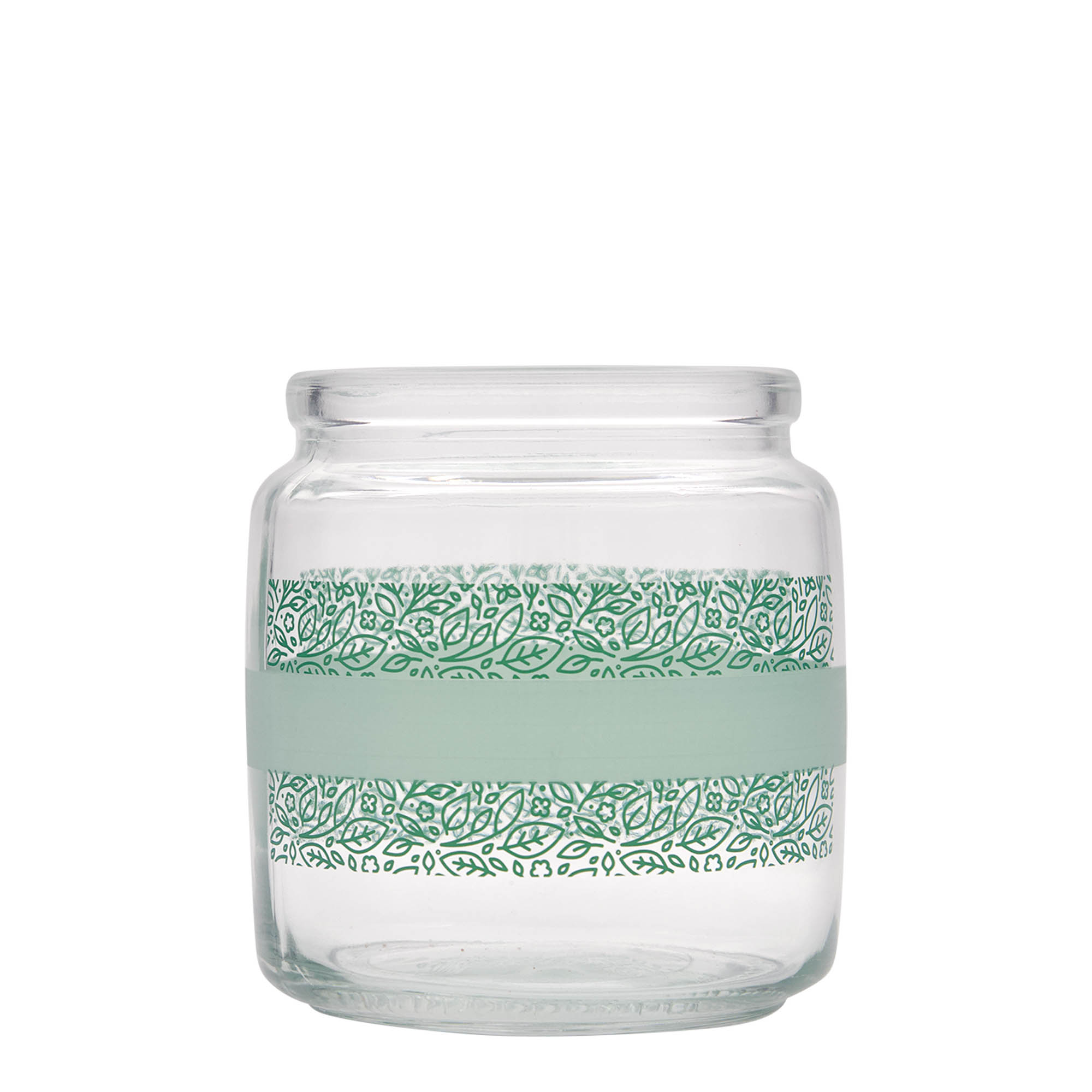 750 ml стаклено шише со чеп 'Giara', мотив: Naturalmente verde, отворање: чеп