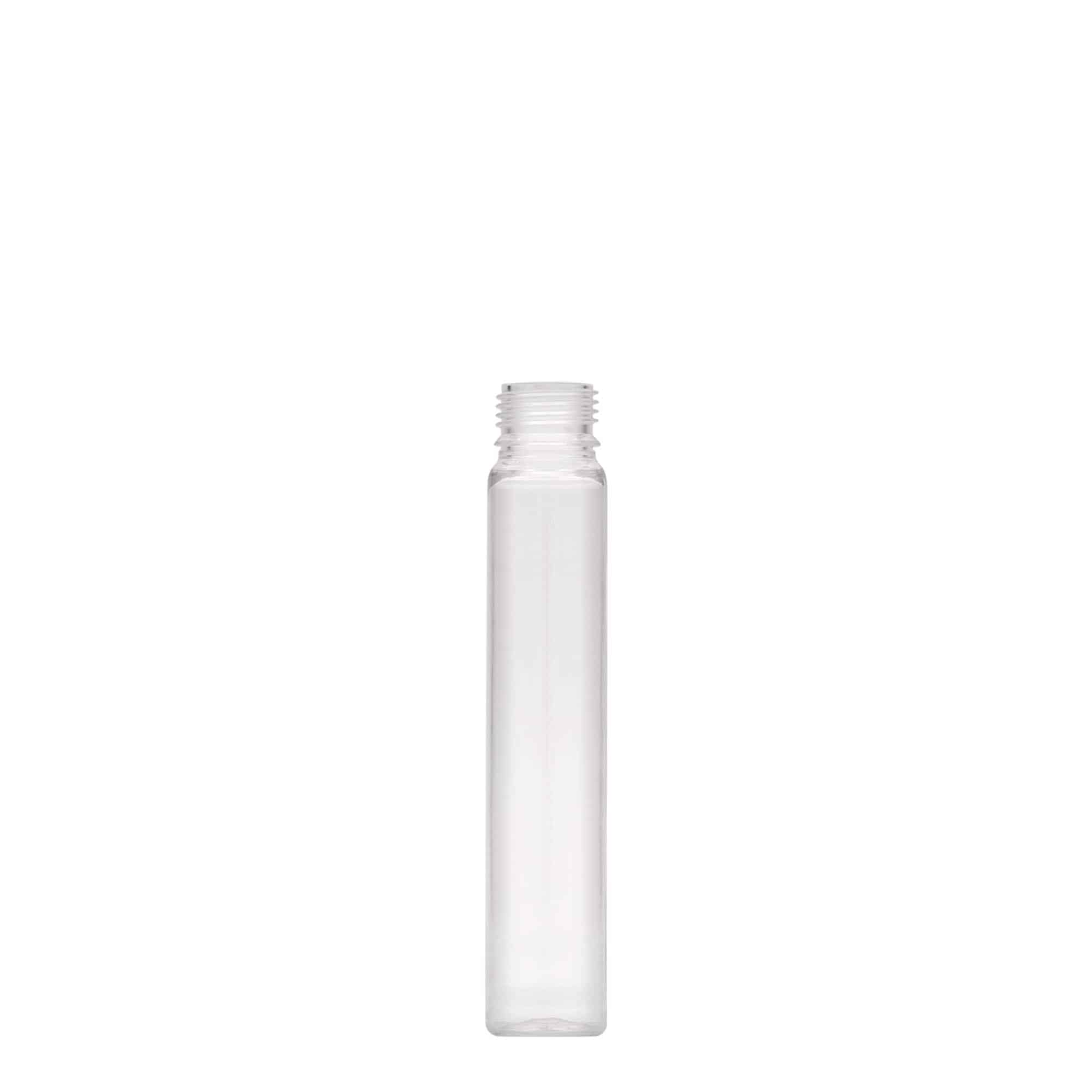 25 ml PET цевка, пластика, отворање: завртка за затворање