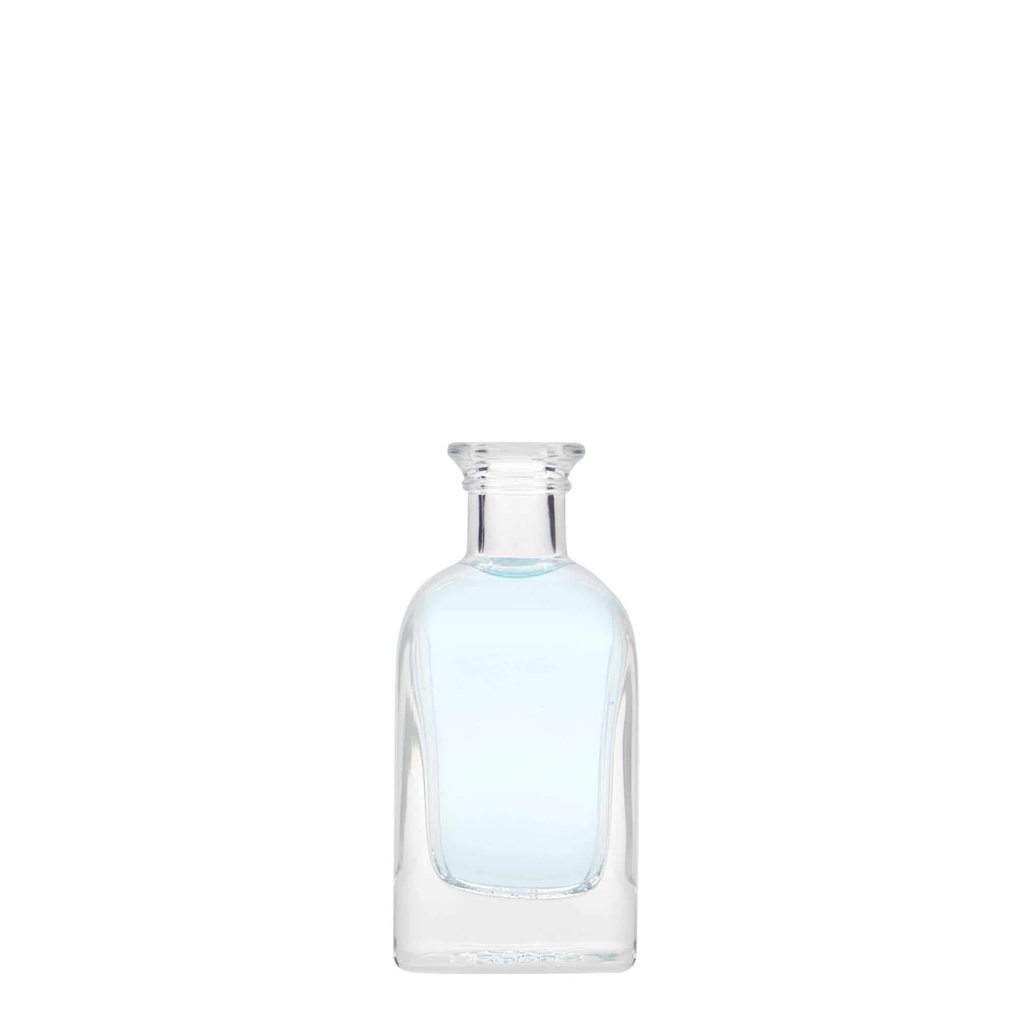 40 мл стаклена шишeнца Apotheker Carré, квадратна, отворање: корк