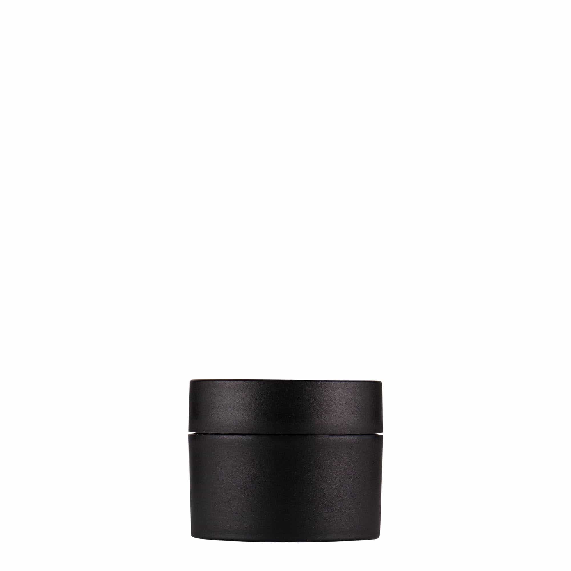 15 ml пластична тегла „Antonella“, PP, црна, отворање: навојна капачка