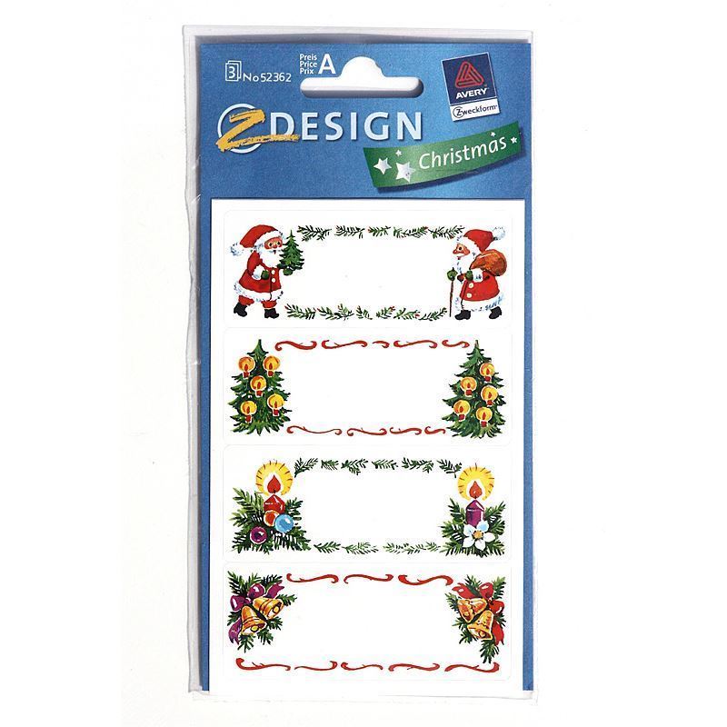 Zweckform етикети „Божиќни слики“, хартија, повеќебојни