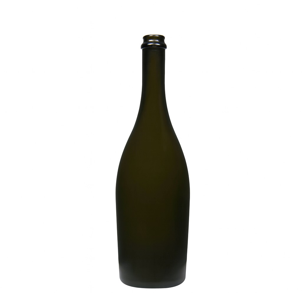 750 ml шишe шампањско 'Carmen', стакло, античнозелено, грло: капак за шише