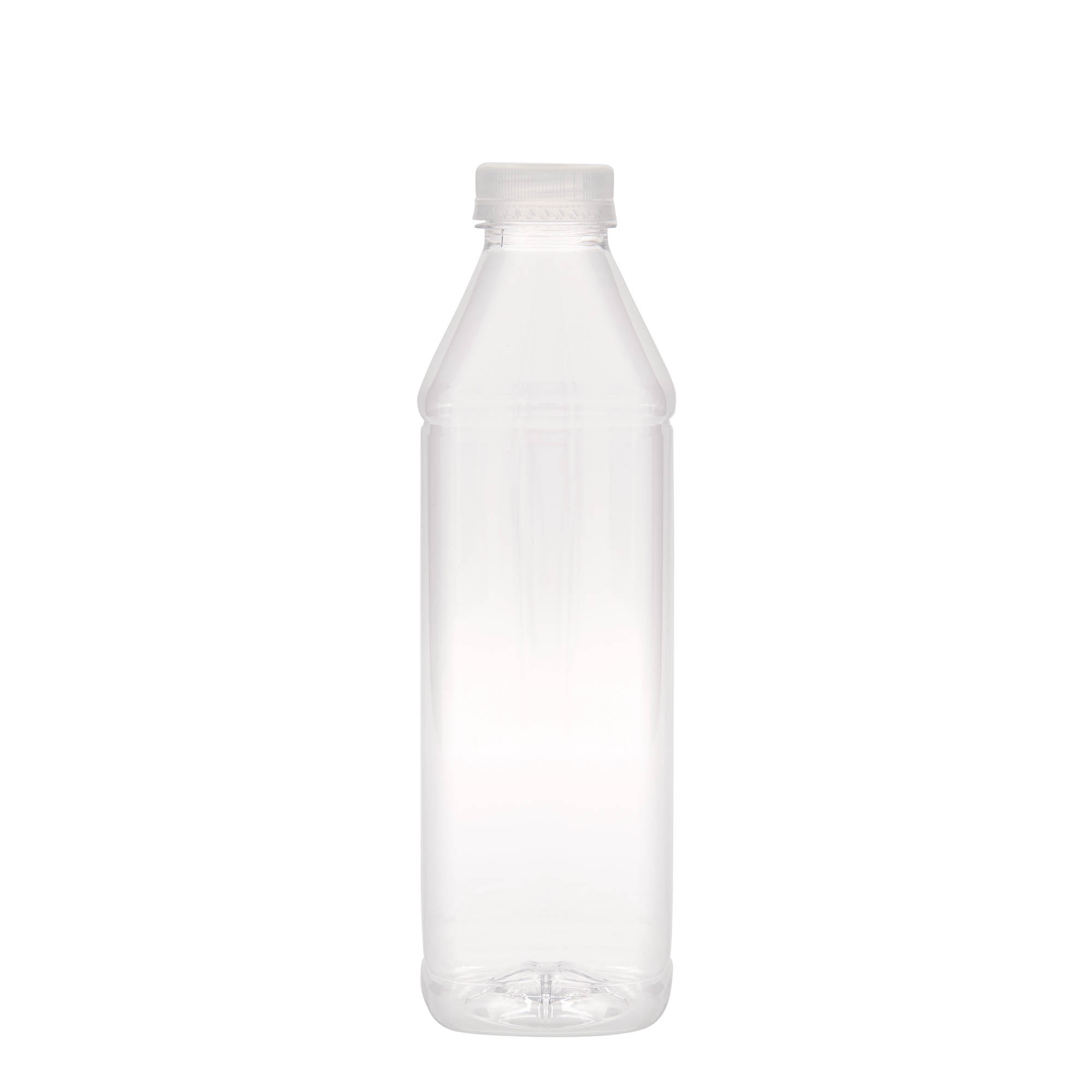 1.000 ml PET шише „Milk and Juice Carré“, квадратно, пластика, отвор: 38 мм