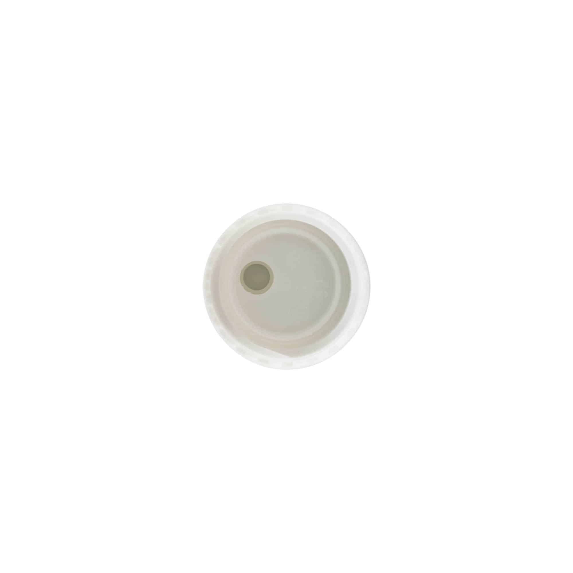 Винт за затворање Disc Top, PP-пластика, бел, за отвор: 24/410