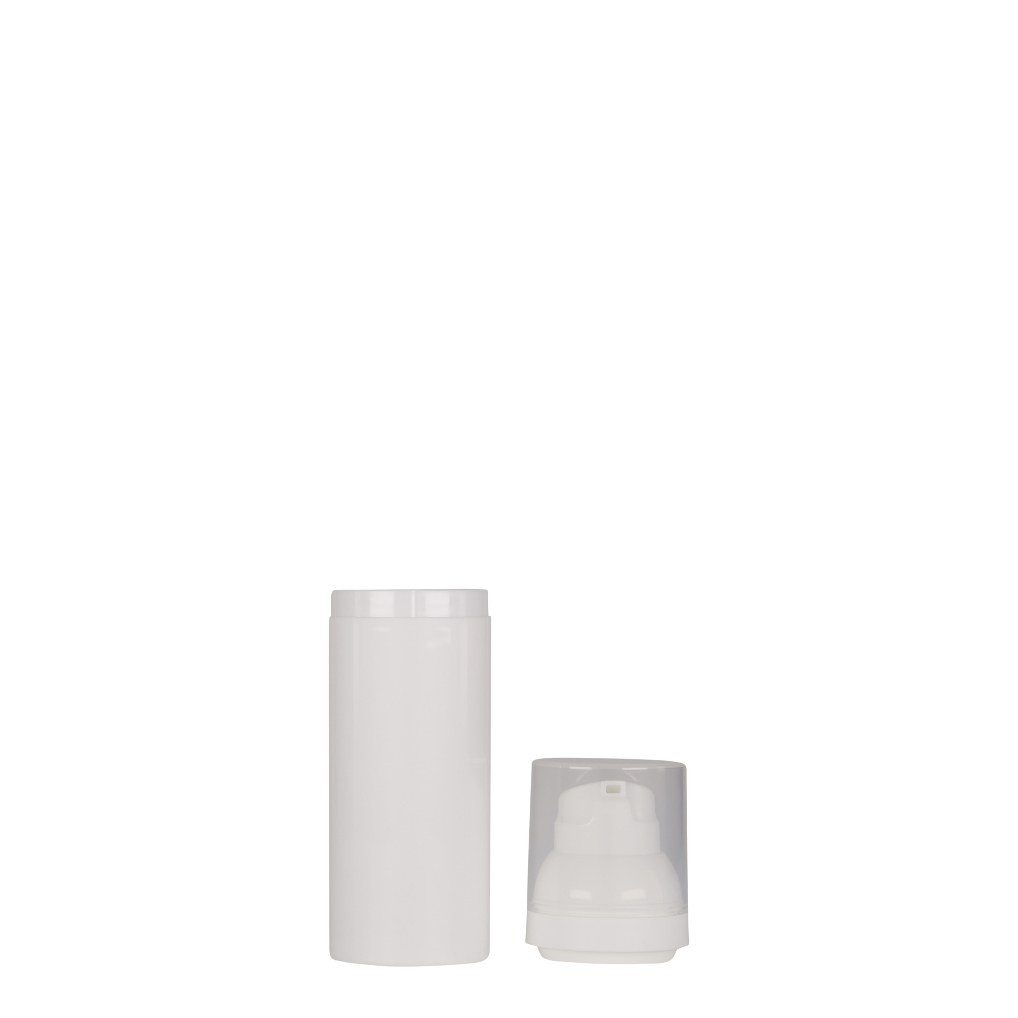 50 ml Airless диспенсер „Mezzo“, PP-пластика, бела