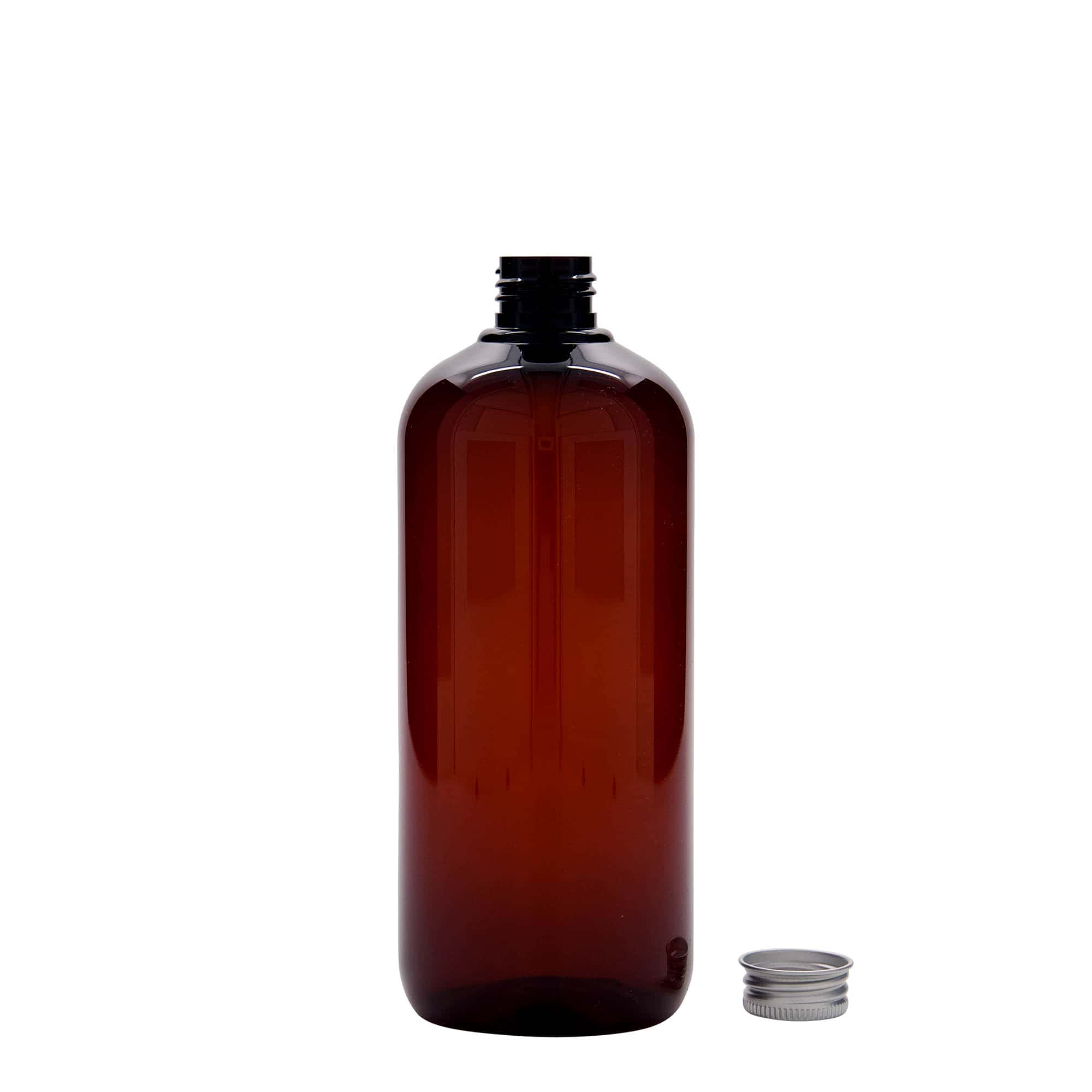 500 ml пластична шише за рециклирање „Victor's Best“, PCR, кафеава, отворање: 24/410