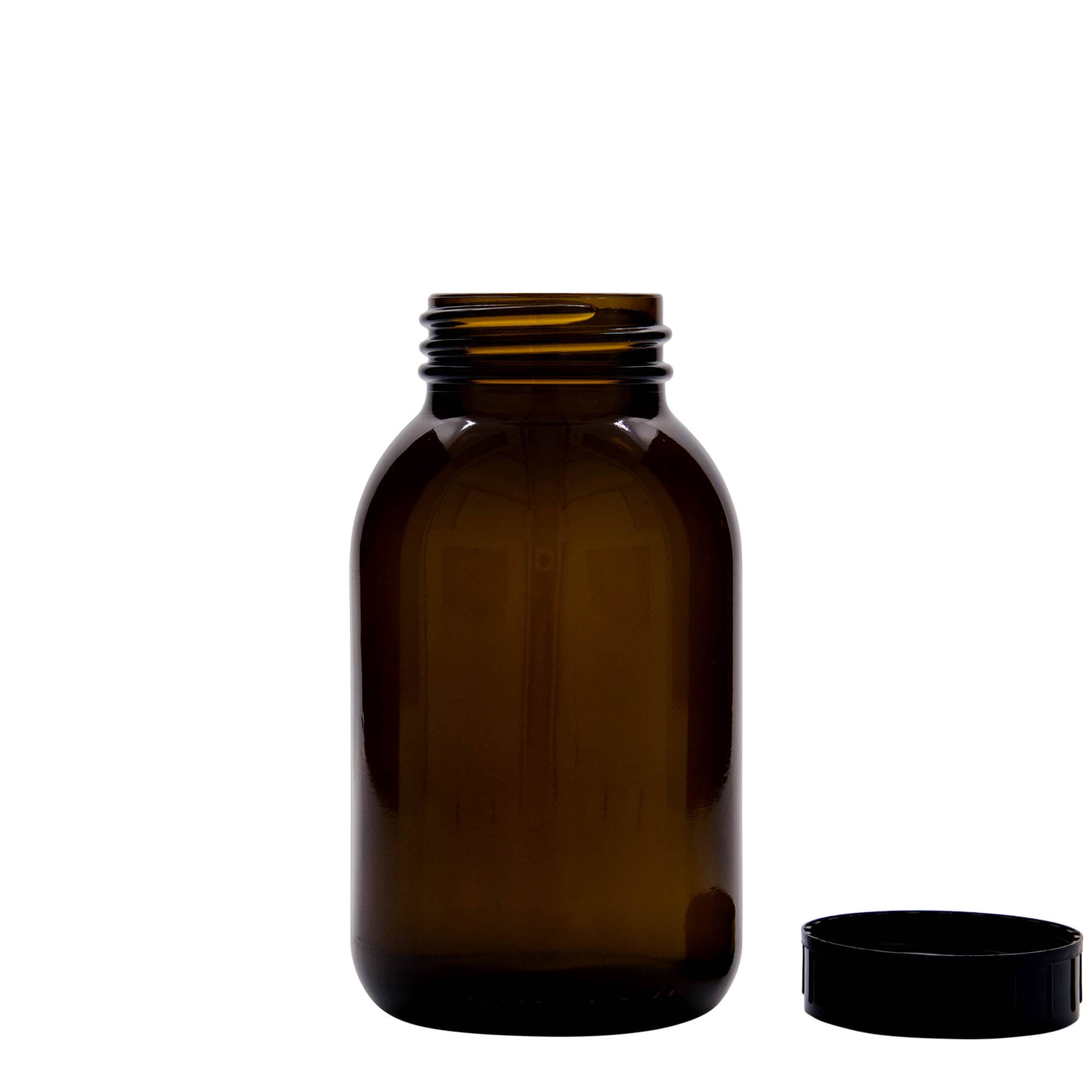 500 ml шише со широк врат, кафеава, отвор: DIN 55
