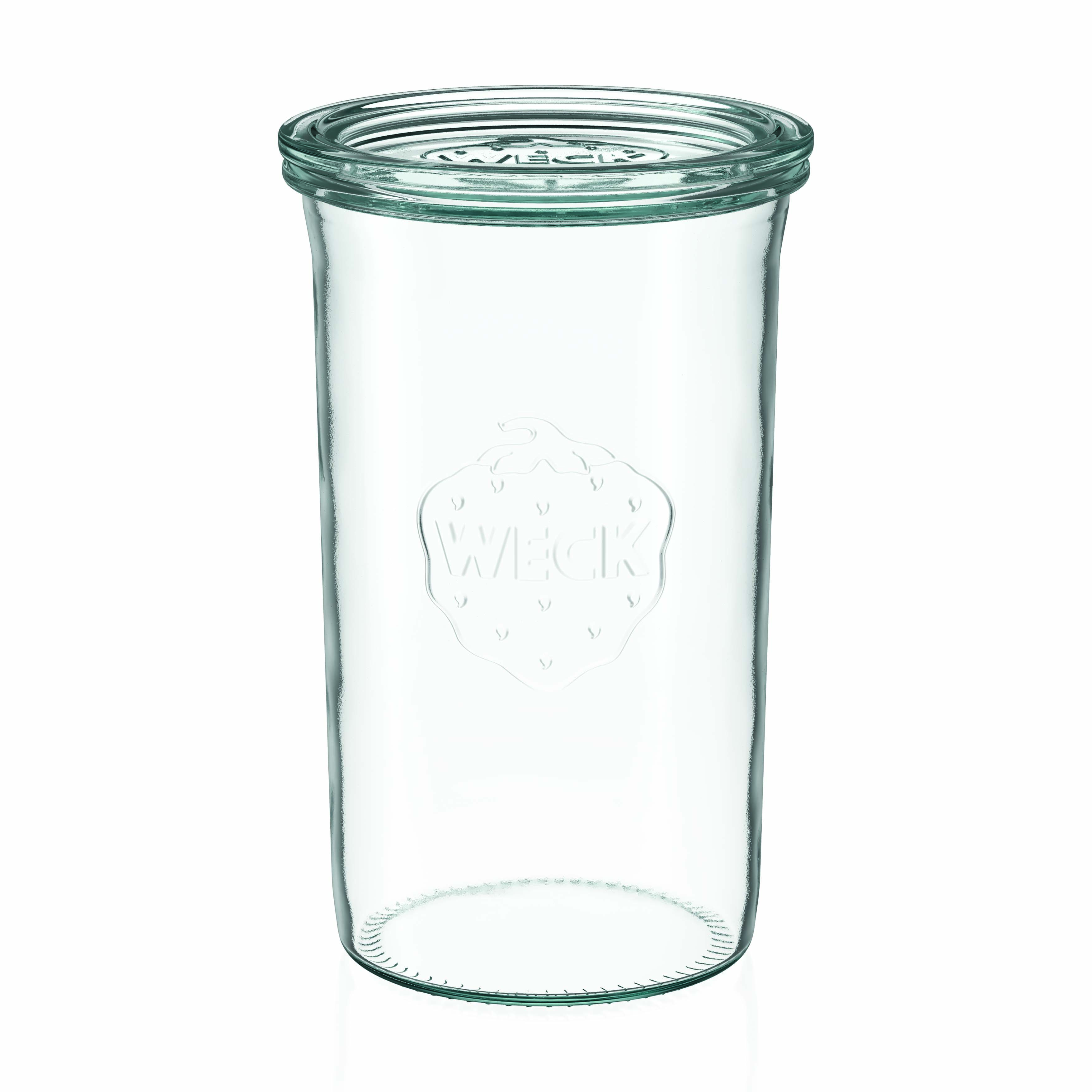 6x 1000 ml WECK-стаклен сад со широк отвор со стаклен капак RR 100