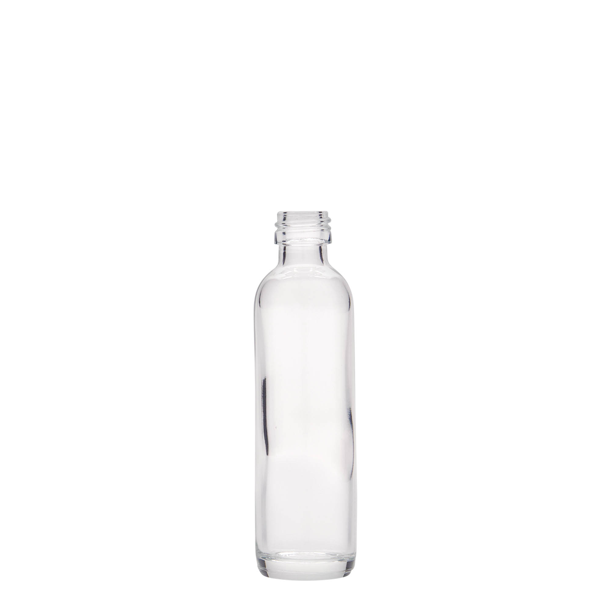 40 ml кругла шише, стакло, отворање: PP 18