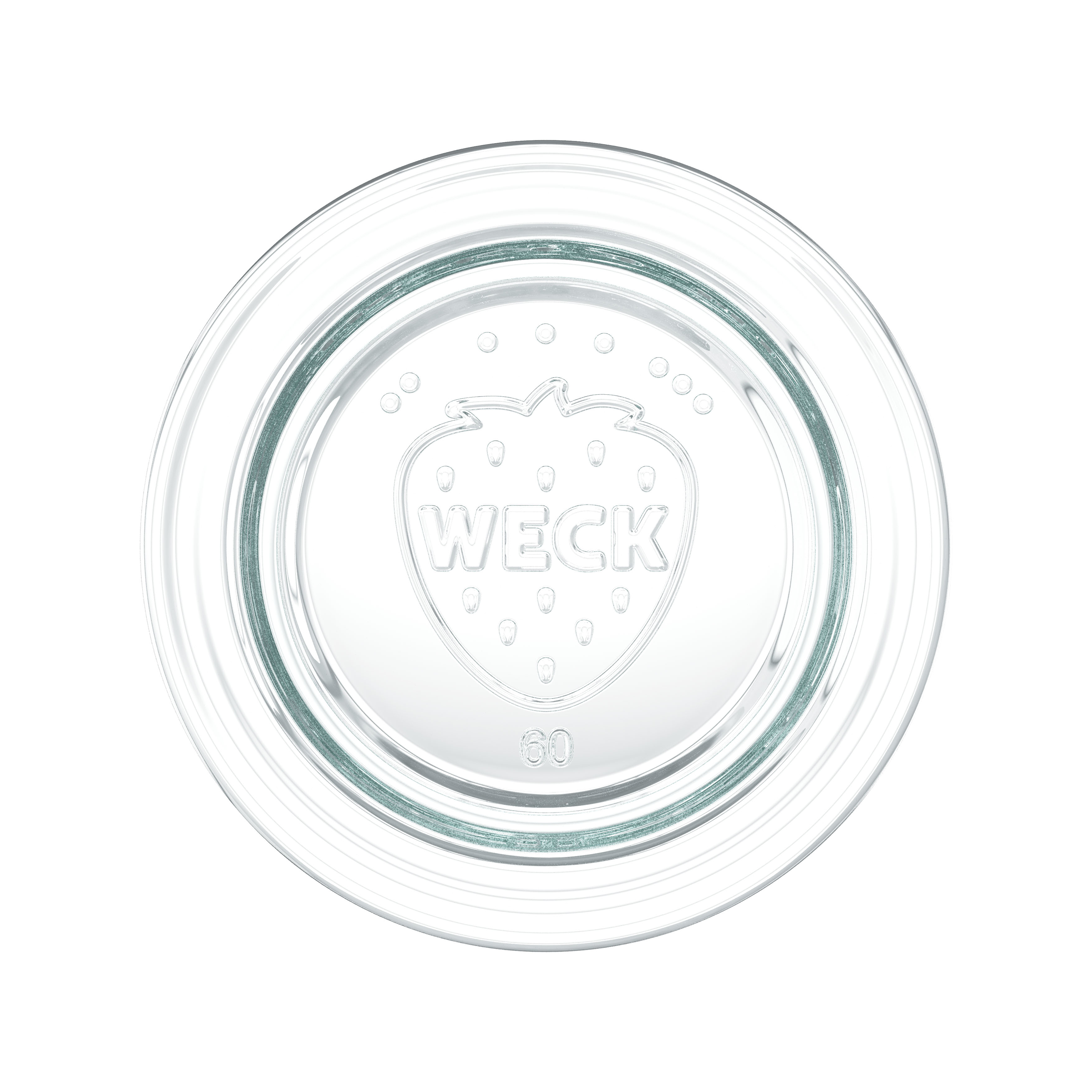 12x 80 ml WECK-стаклен сад со широк отвор со стаклен капак RR 60