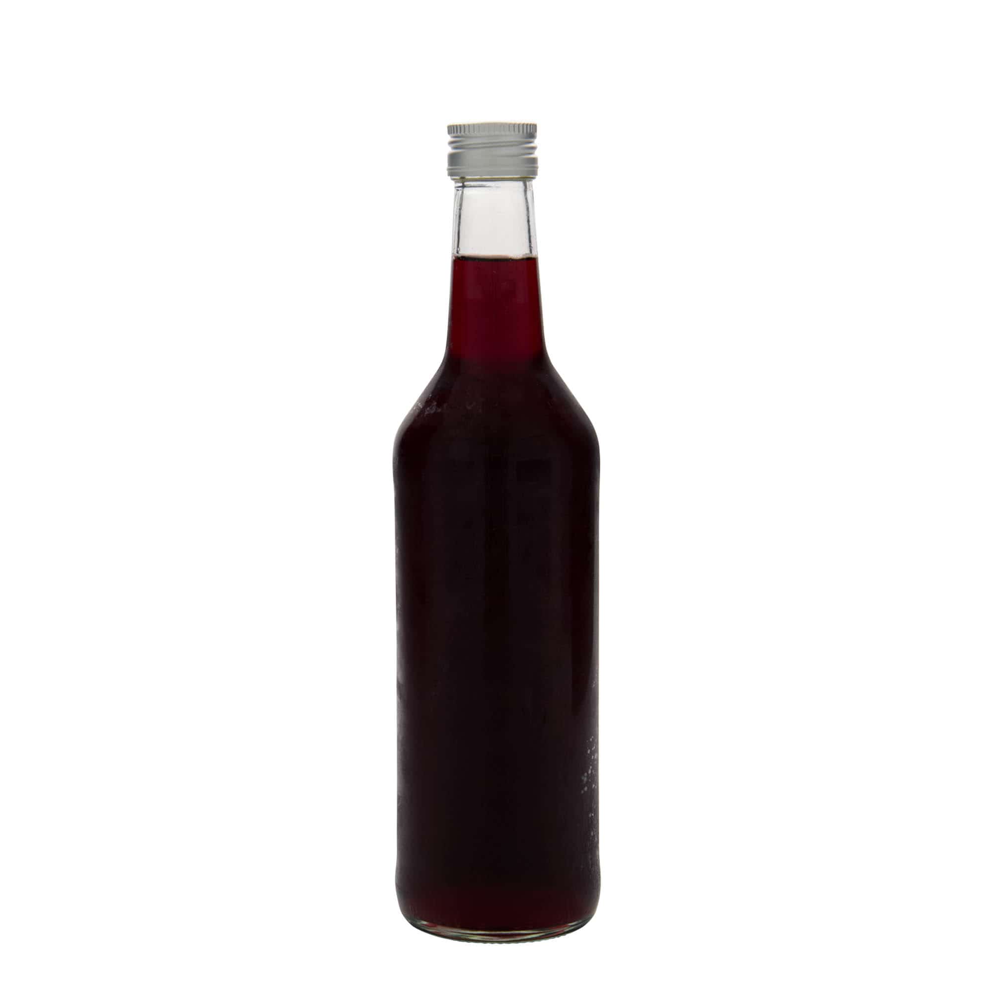 500 ml стаклена шише со прав врат, отворање: PP 28